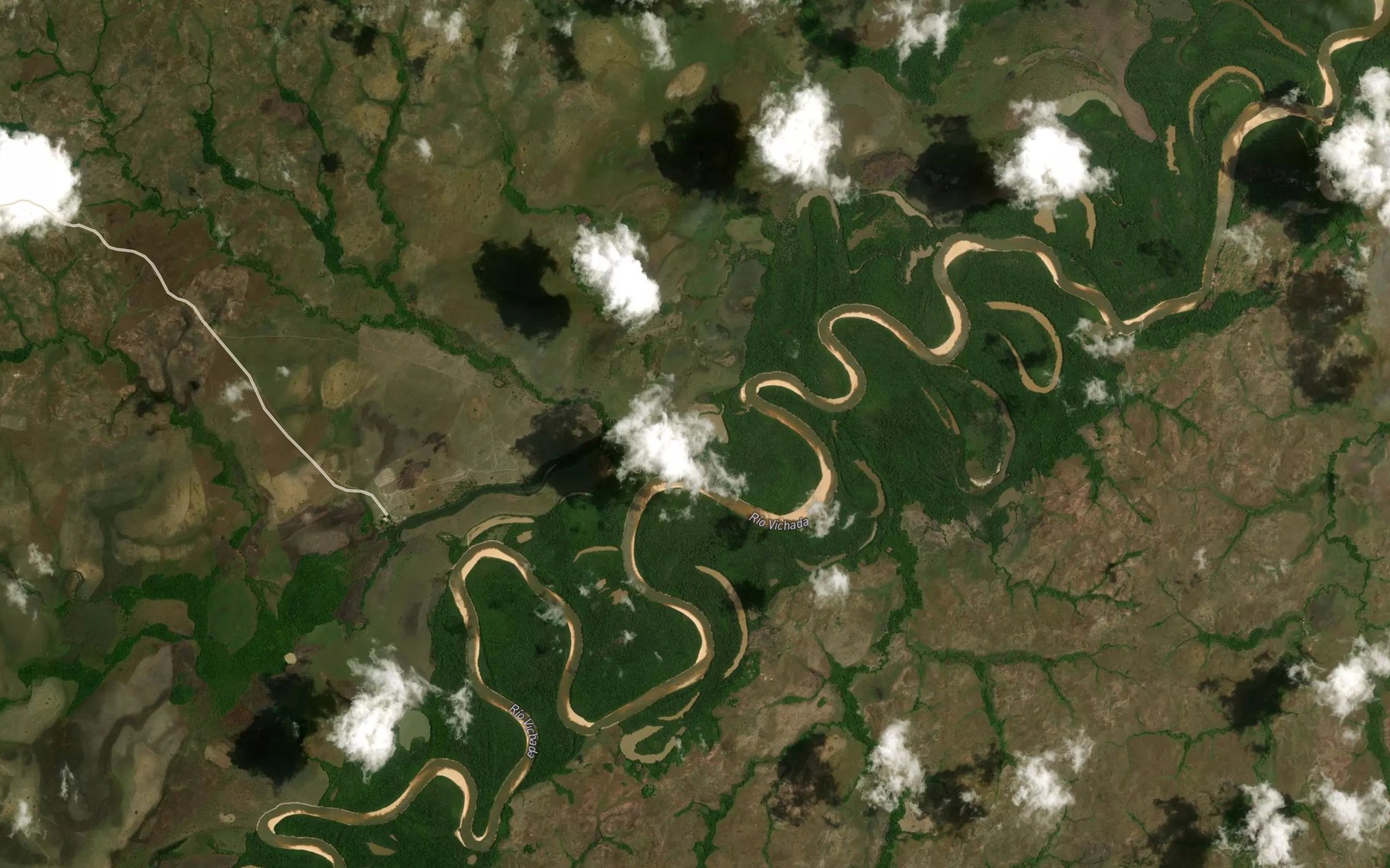 Satellite map of the Cano Seco