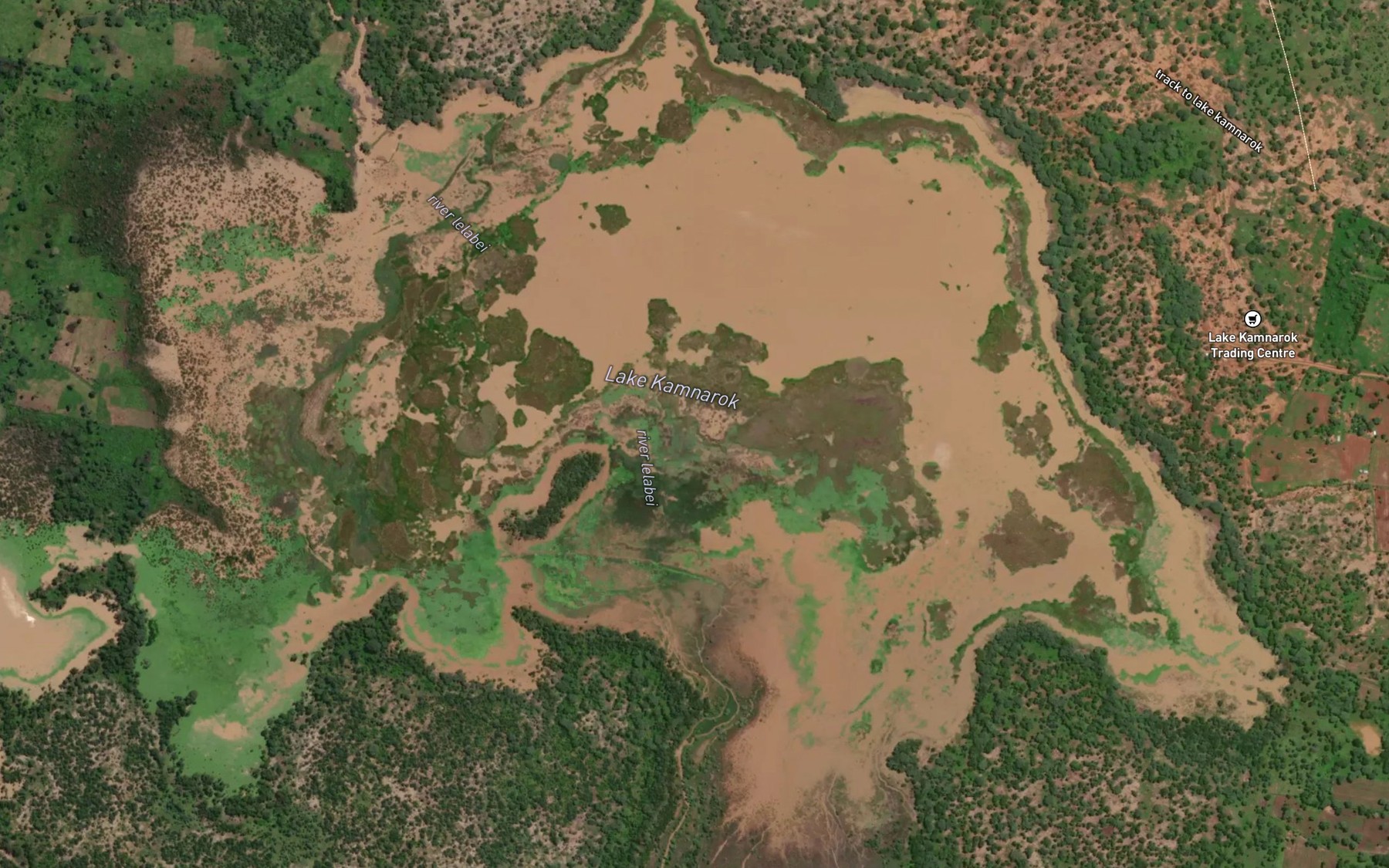 Satellite map of the Lake Kamnarok