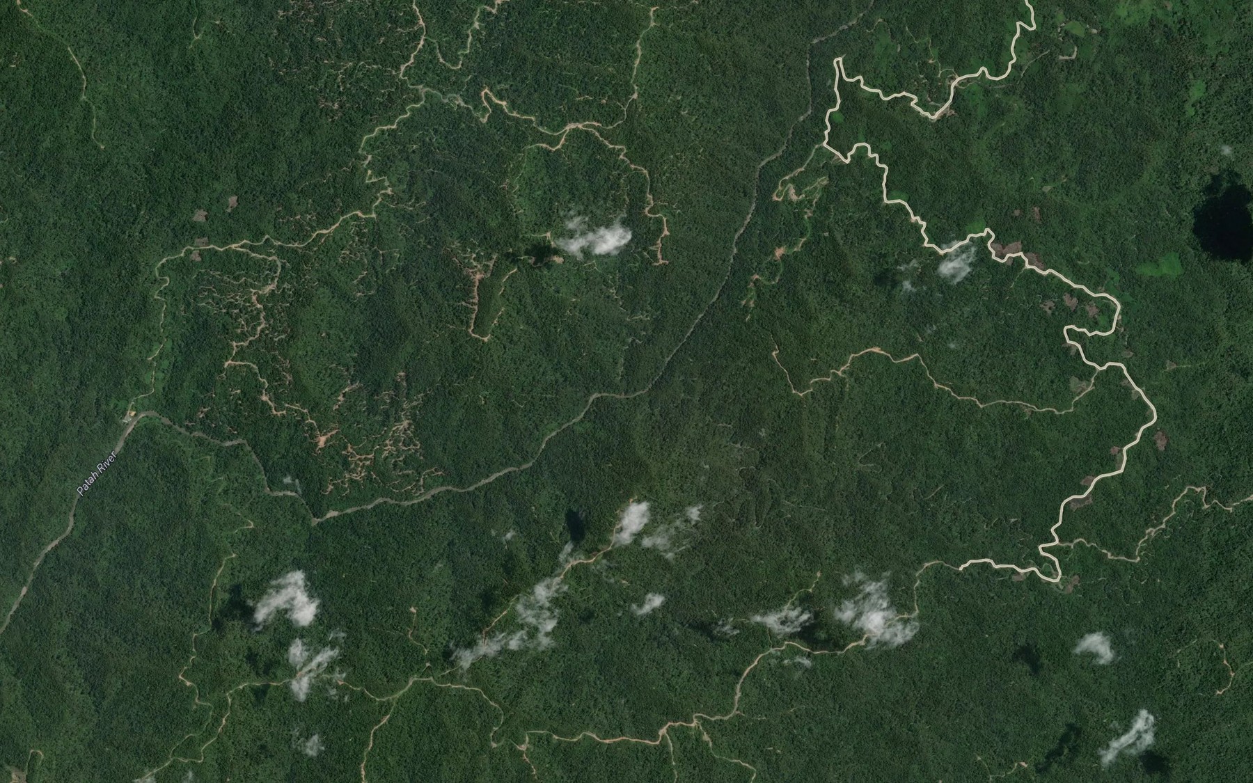 Satellite map of the Sungai Ilap