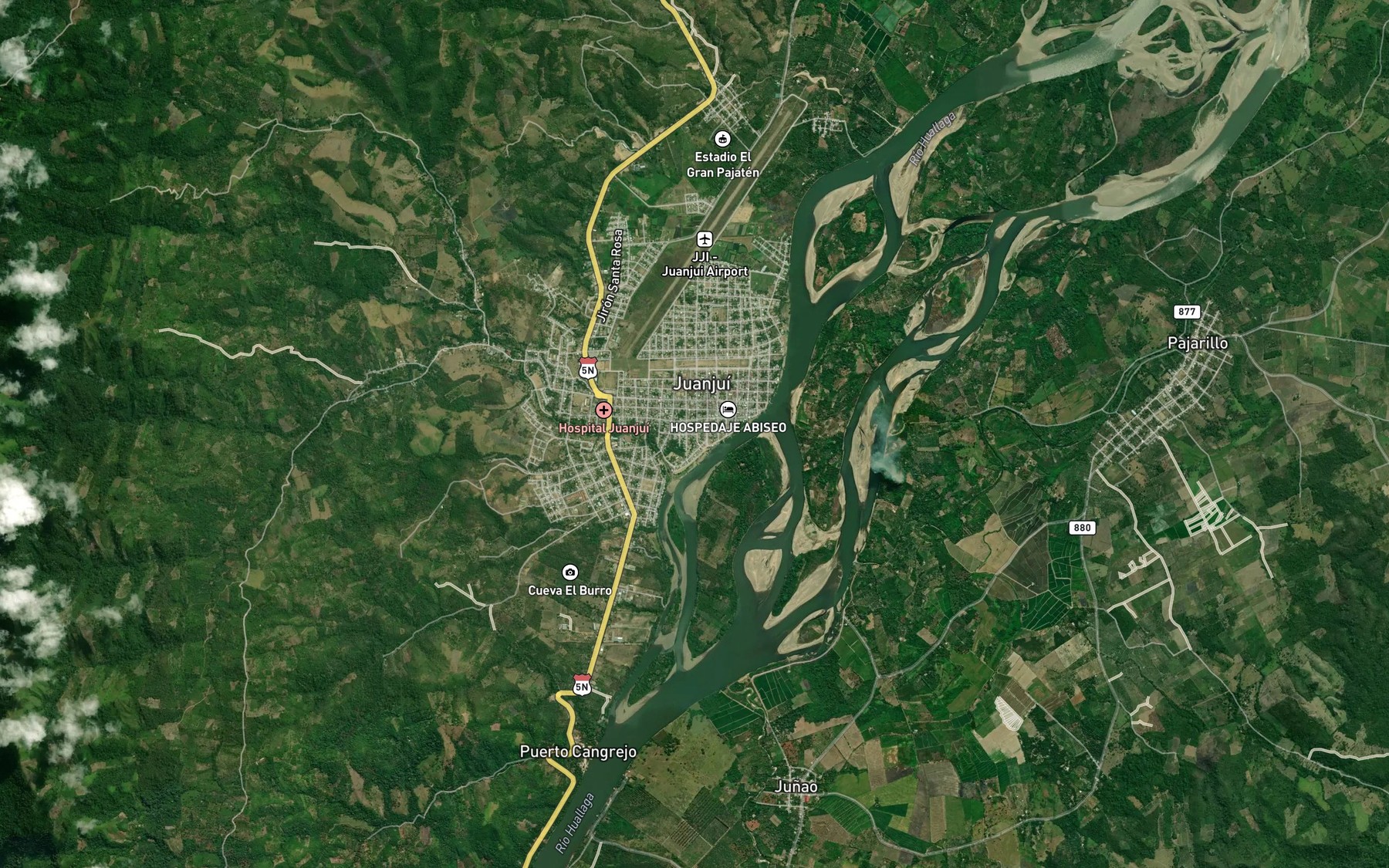 Satellite map of the Quebrada Juanjuiycillo