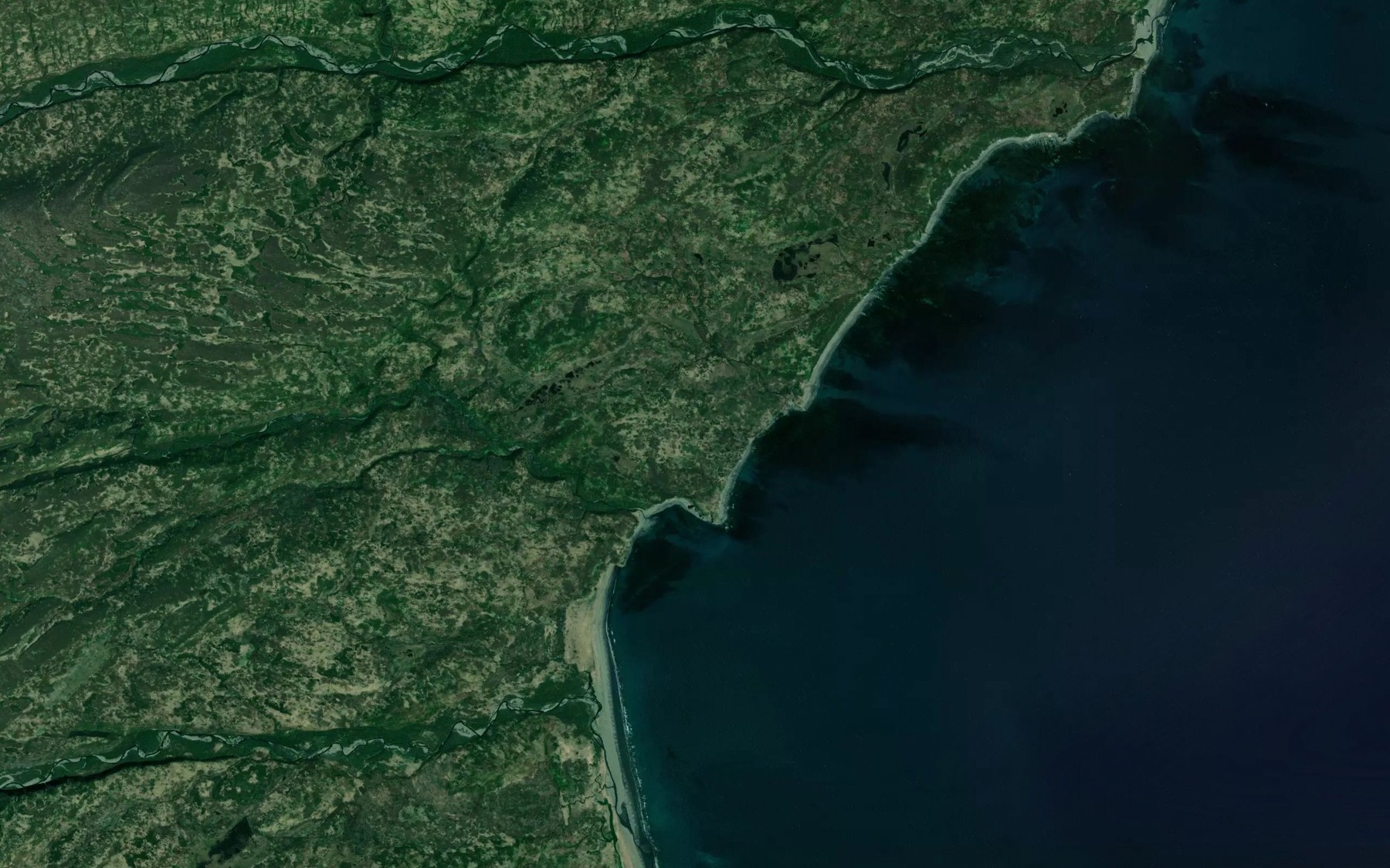Satellite map of the Dago Frank Creek