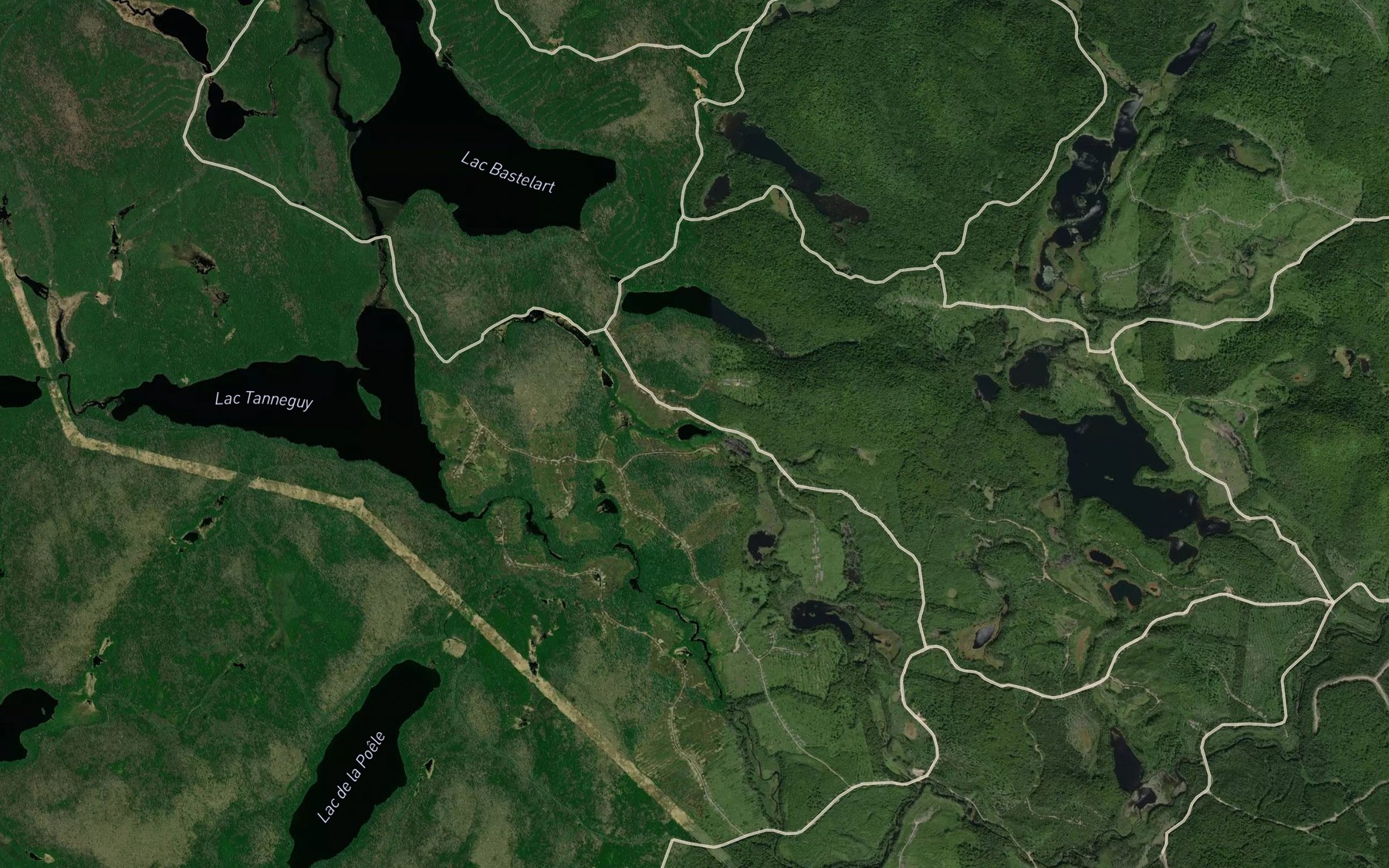 Satellite map of the Lac Solo