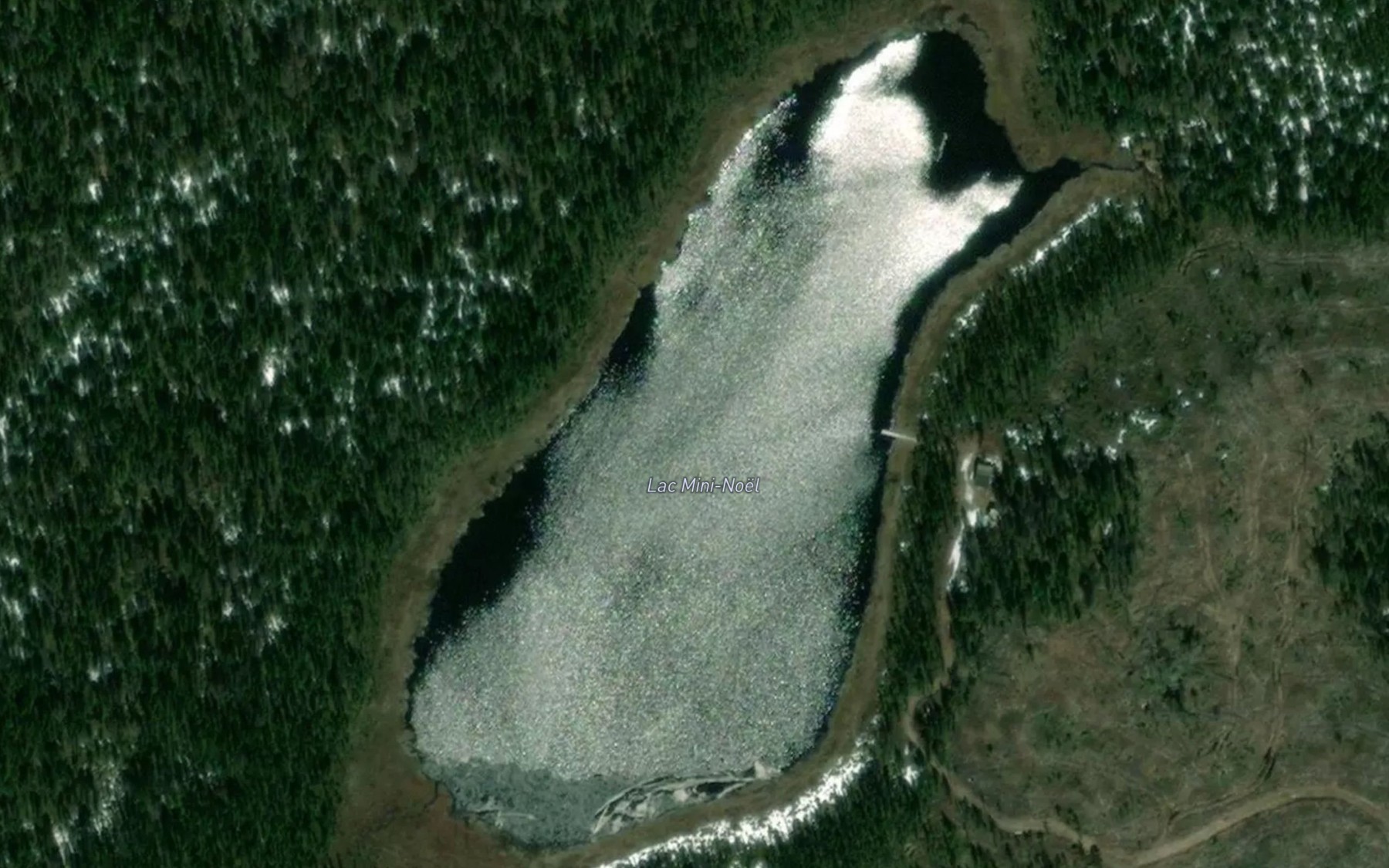 Satellite map of the Lac Mini-Noel