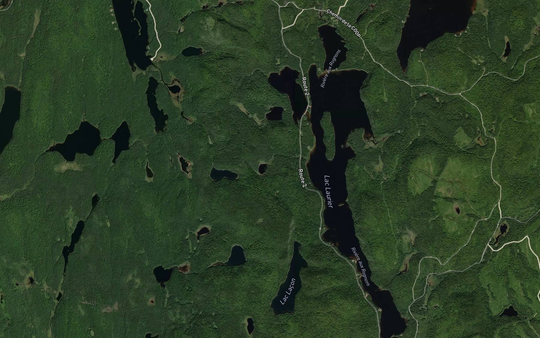 Satellite map of the Premier lac Tapi