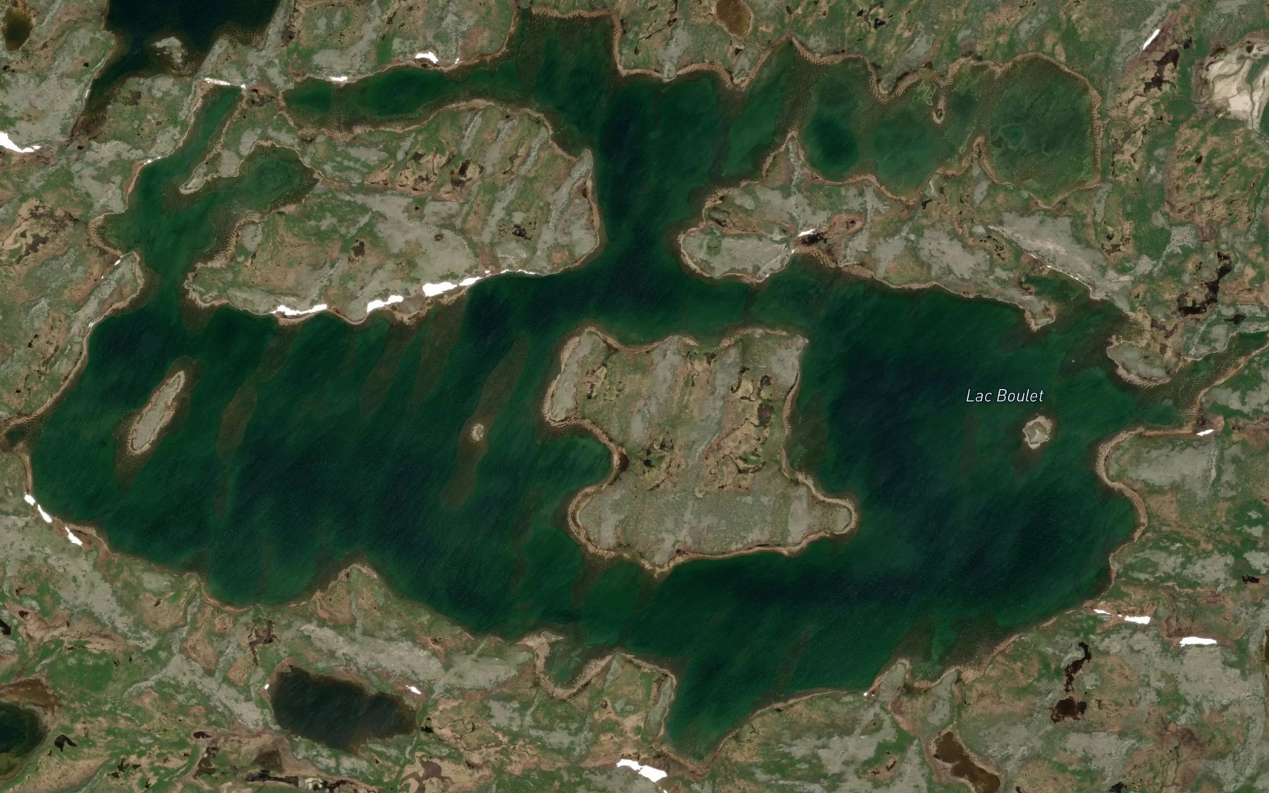 Satellite map of the Lac Boulet
