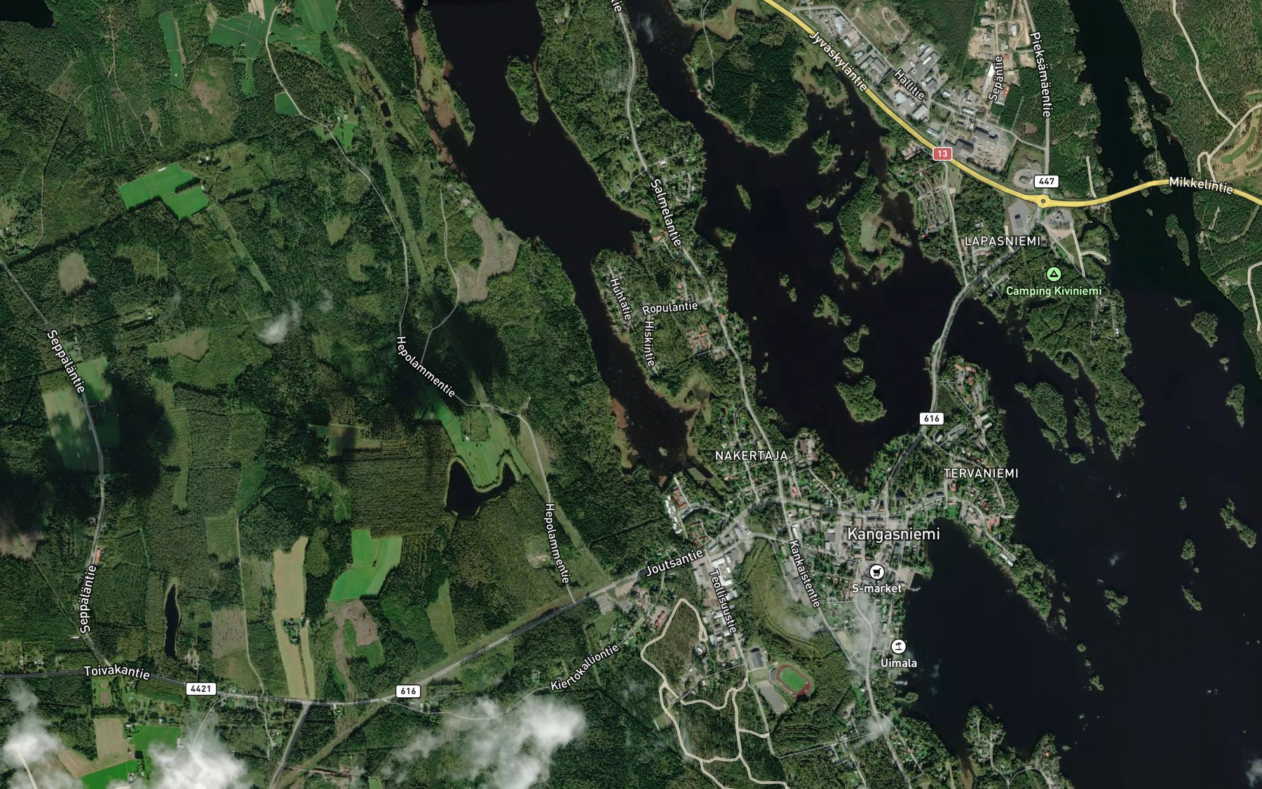 Satellite map of the Niirasenlahti