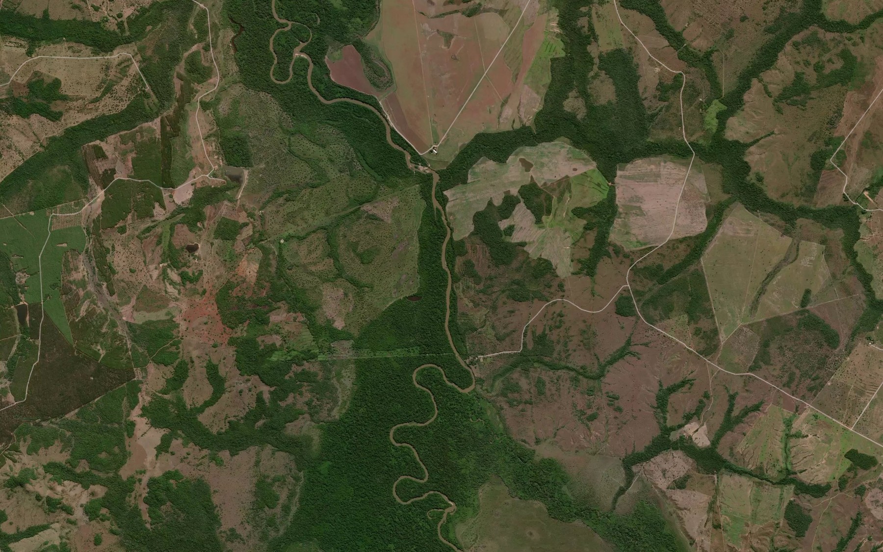 Satellite map of the Corrego Caboclo