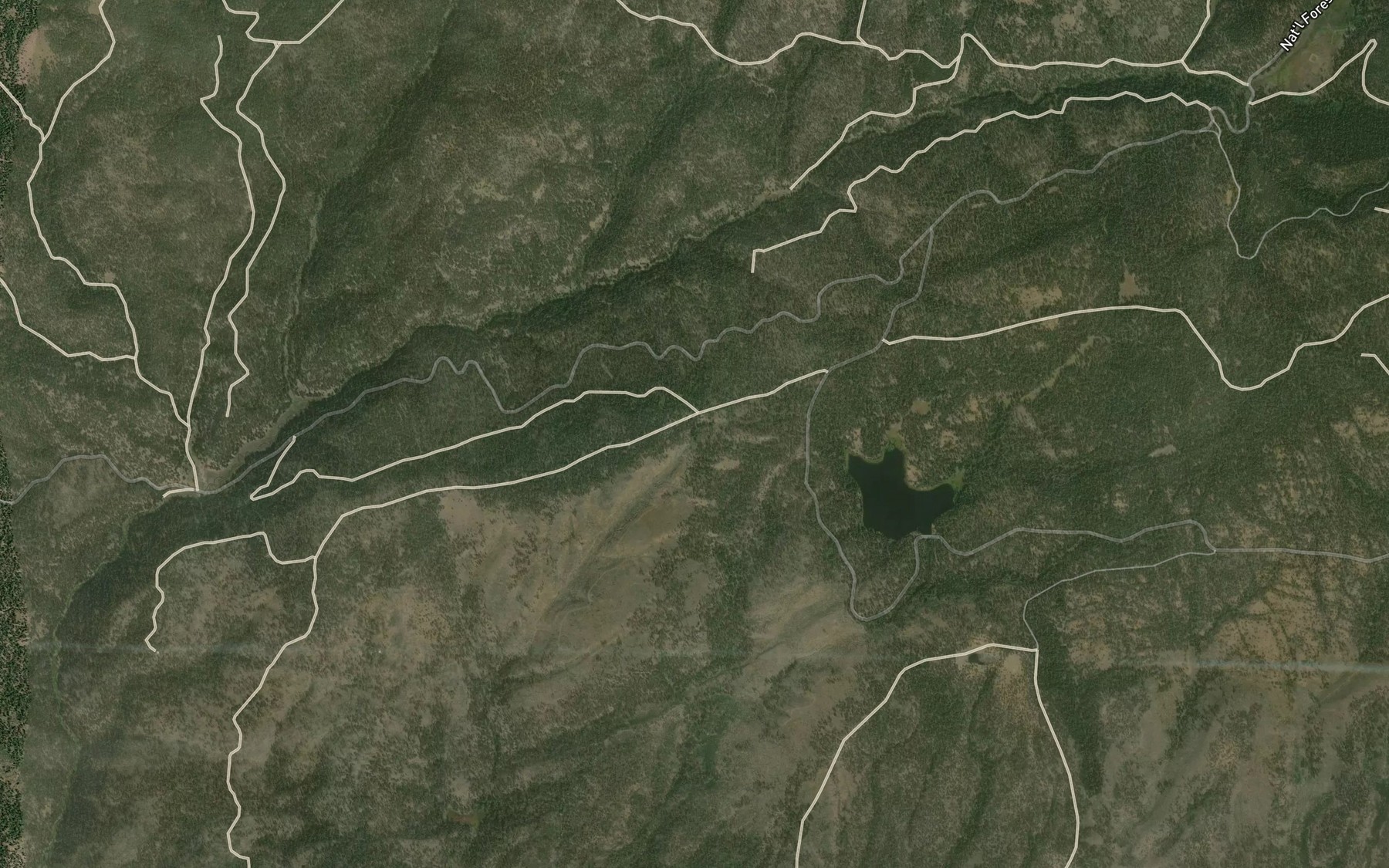 Satellite map of the Tip Top Spring