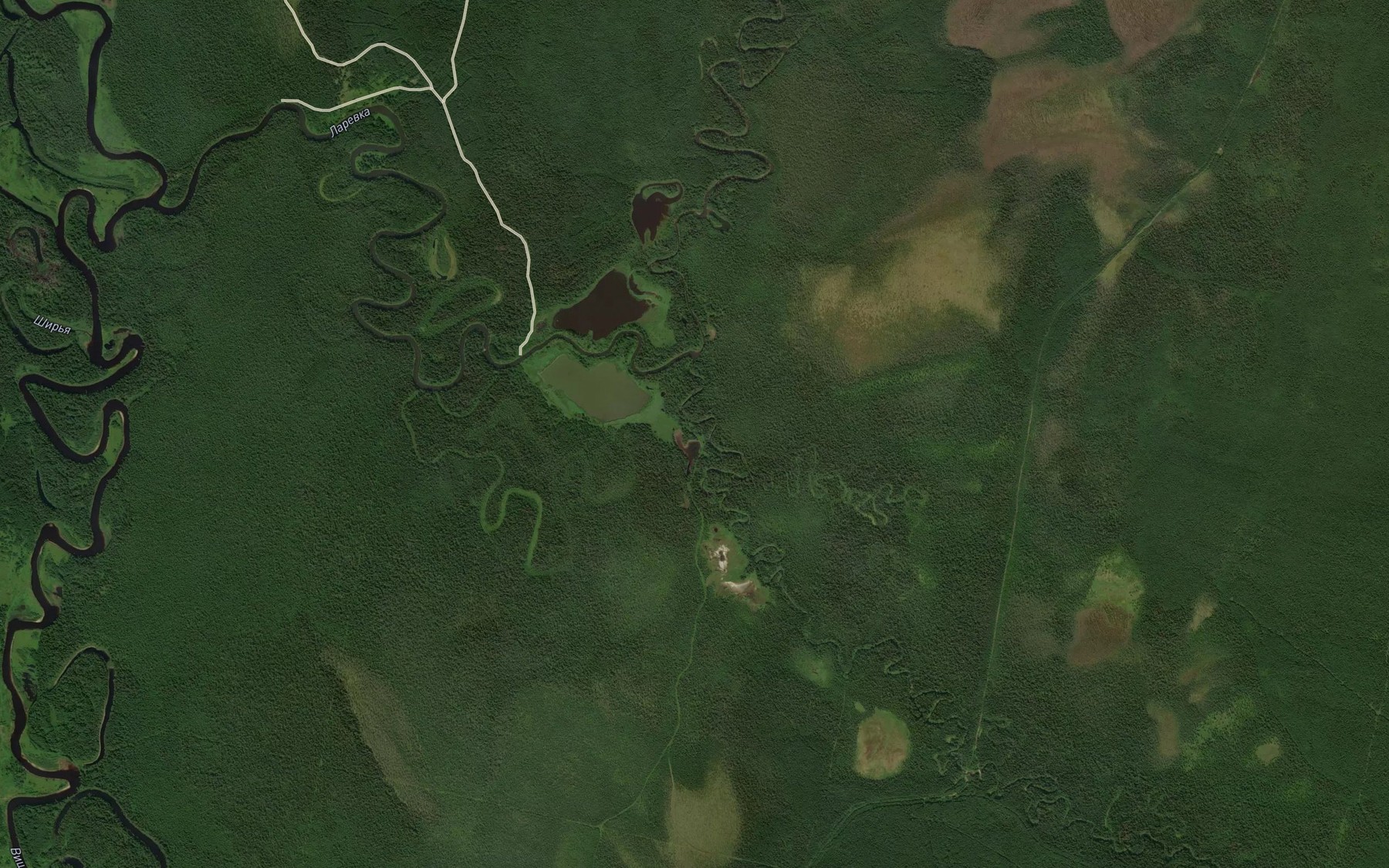 Satellite map of the Nizhnyaya Yelovka