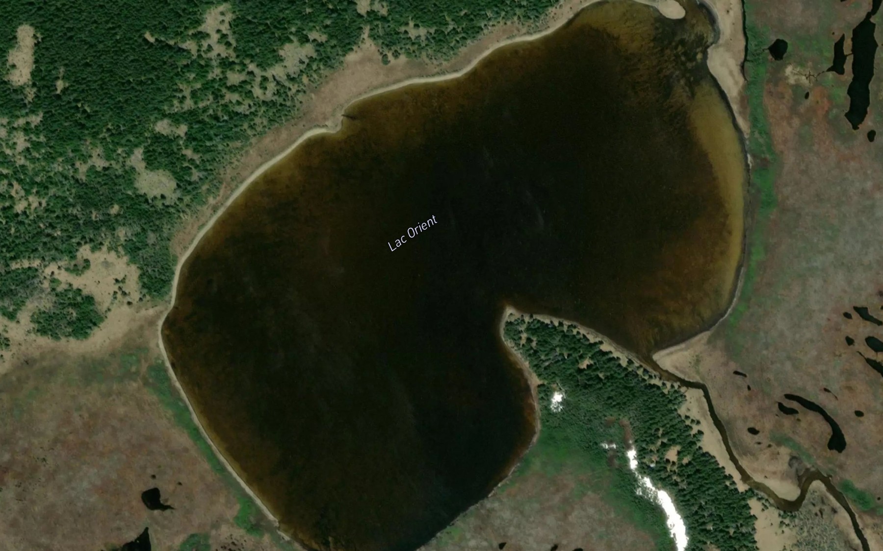 Satellite map of the Lac Orient