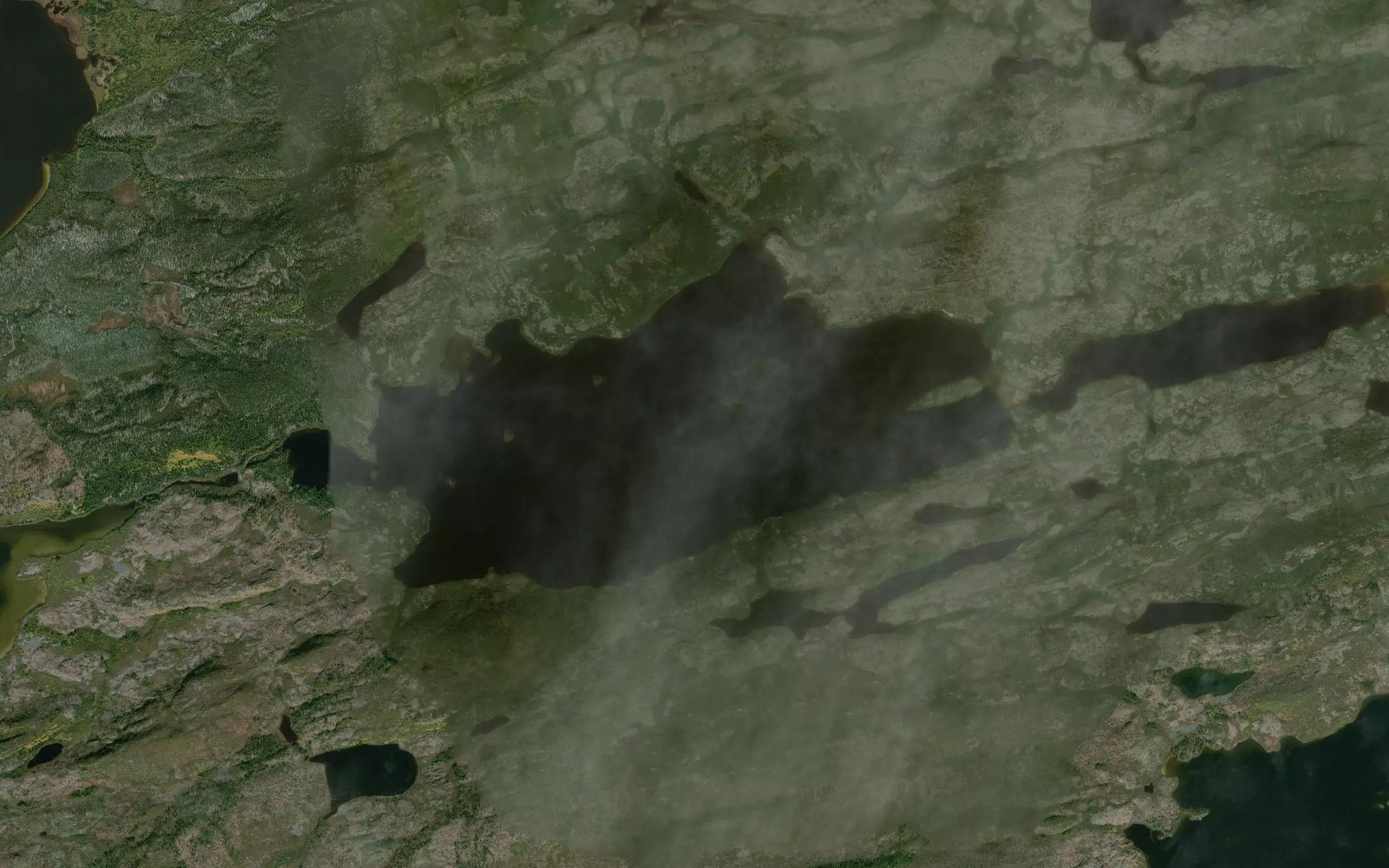 Satellite map of the Lac Uschikwanis