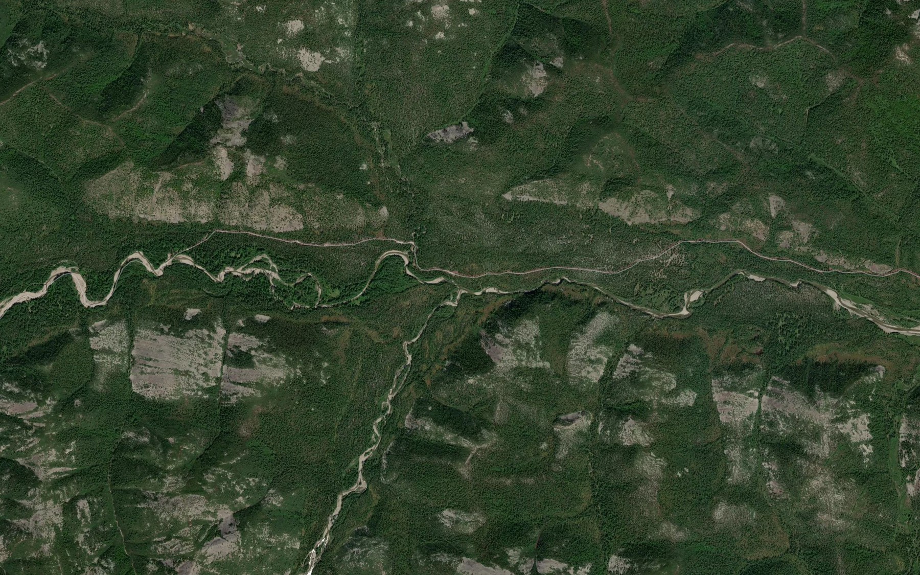 Satellite map of the Bavat'