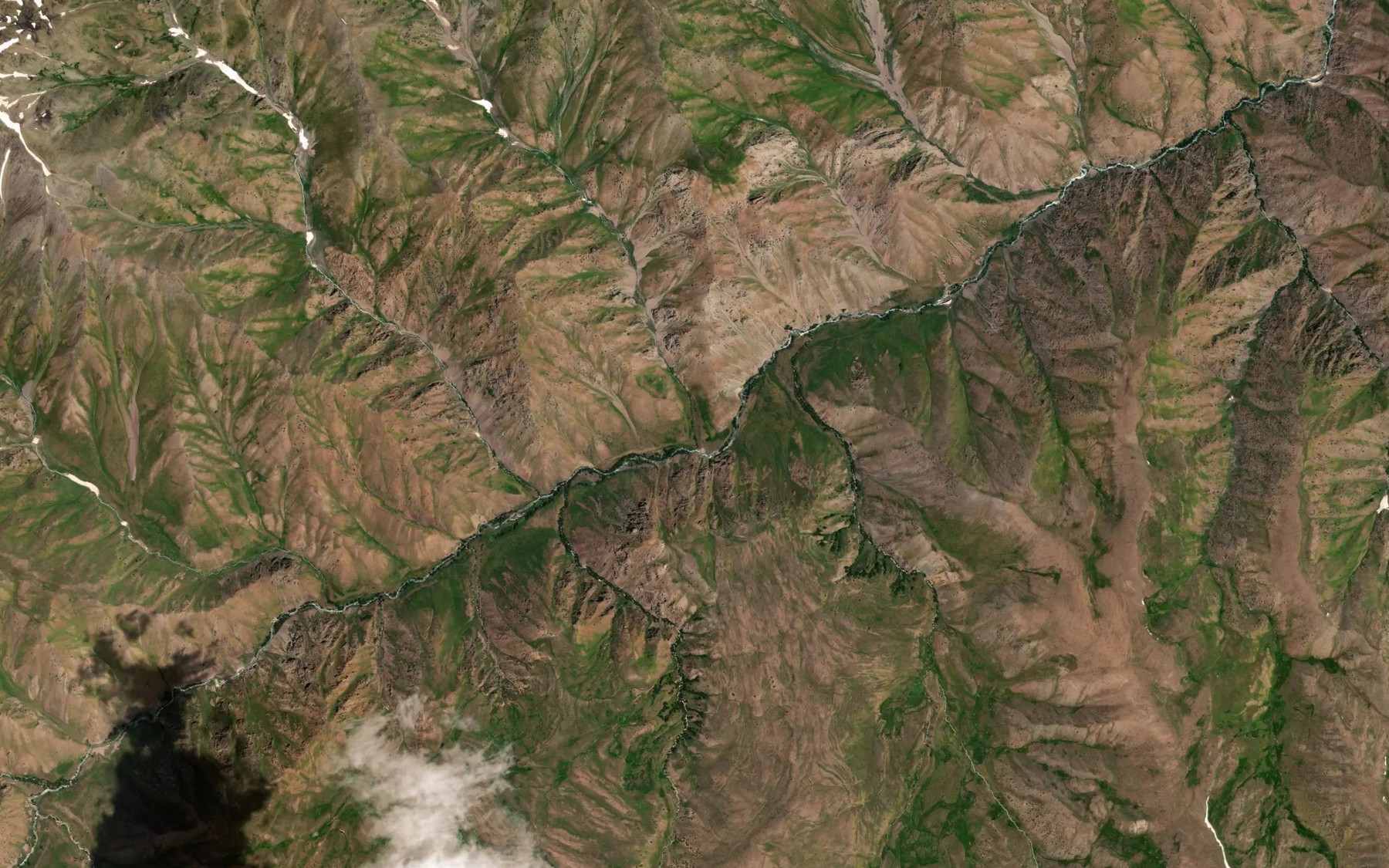 Satellite map of the Chetki-Say
