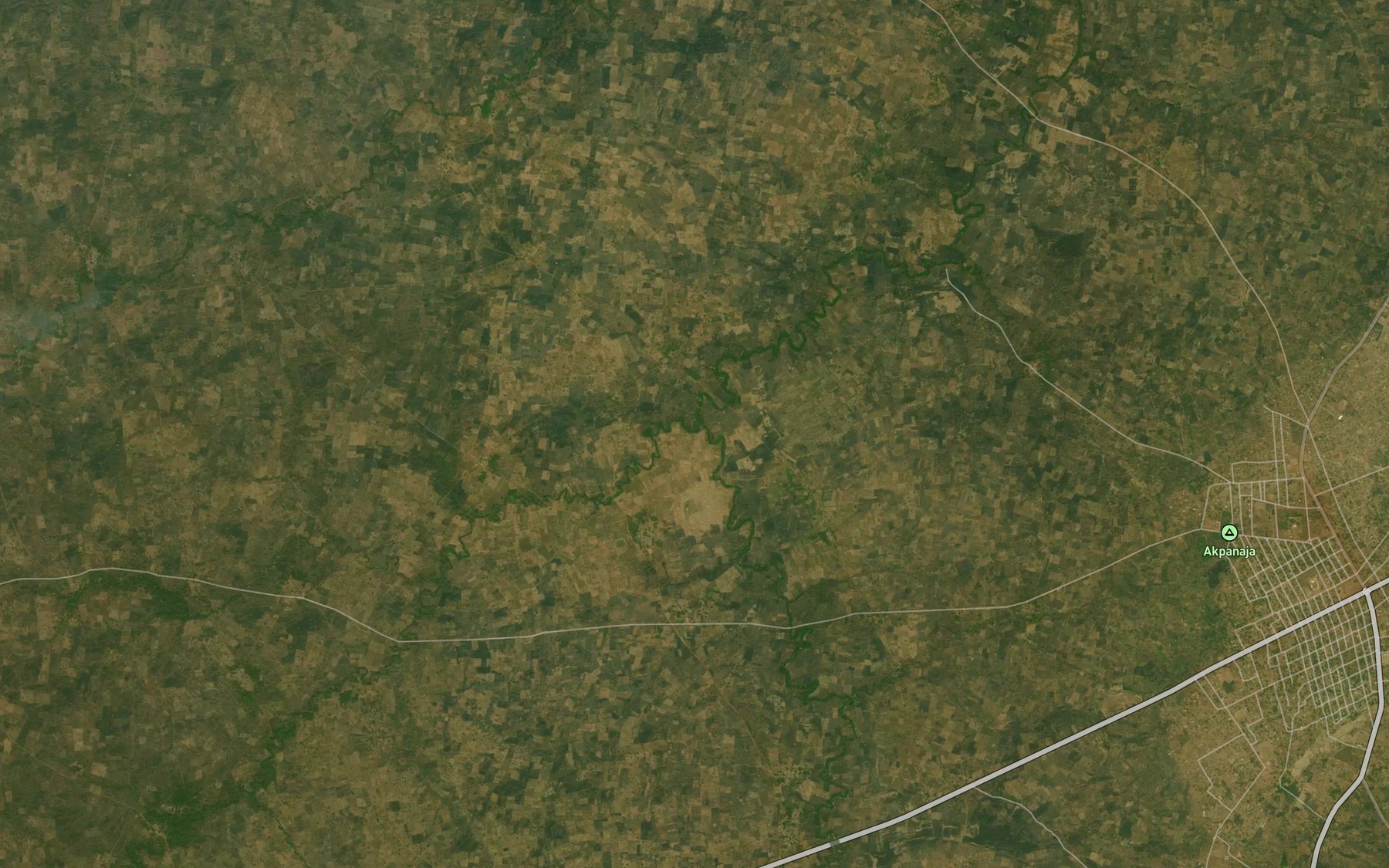 Satellite map of the River Kpukulu