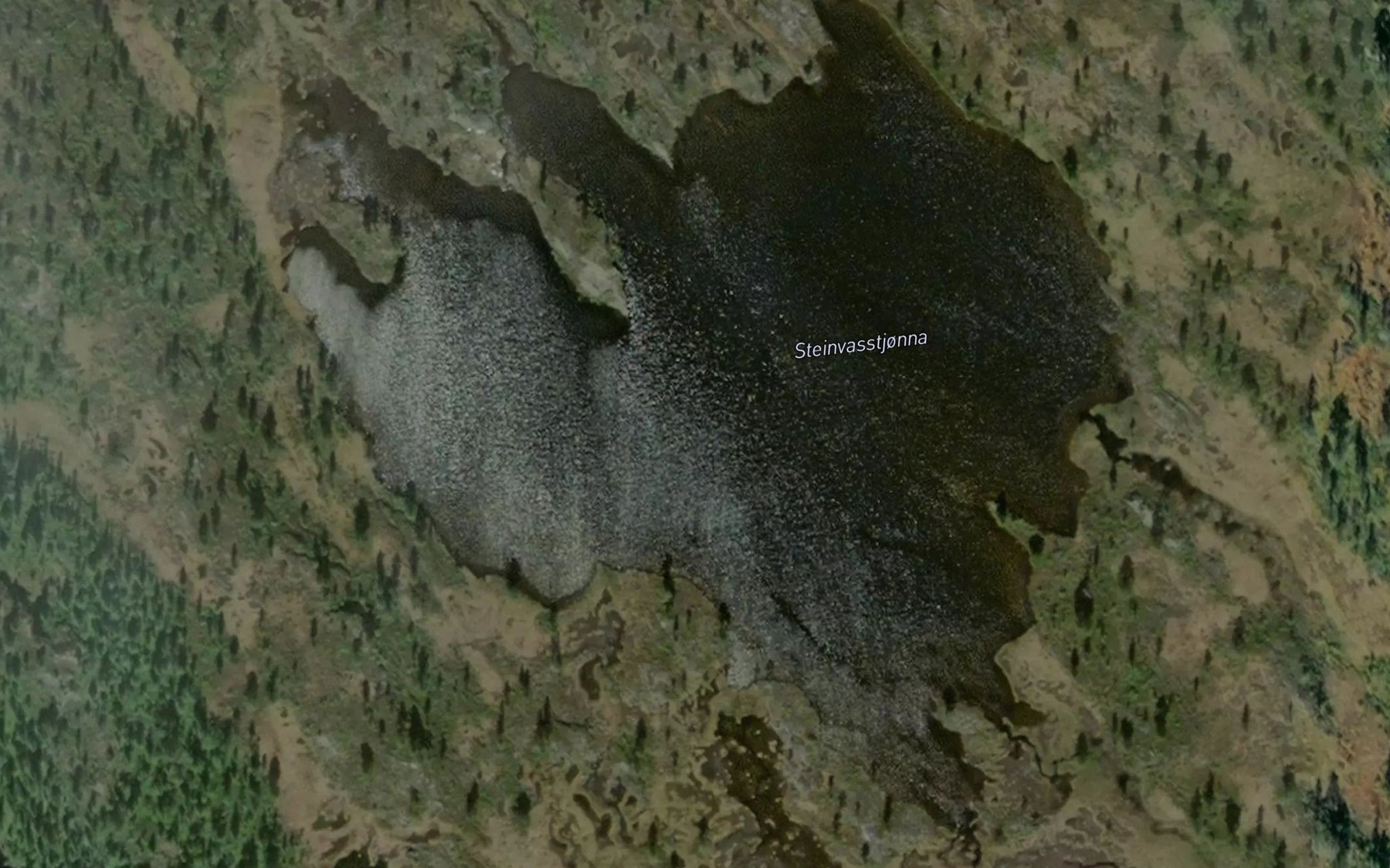 Satellite map of the Steinvasstjorna
