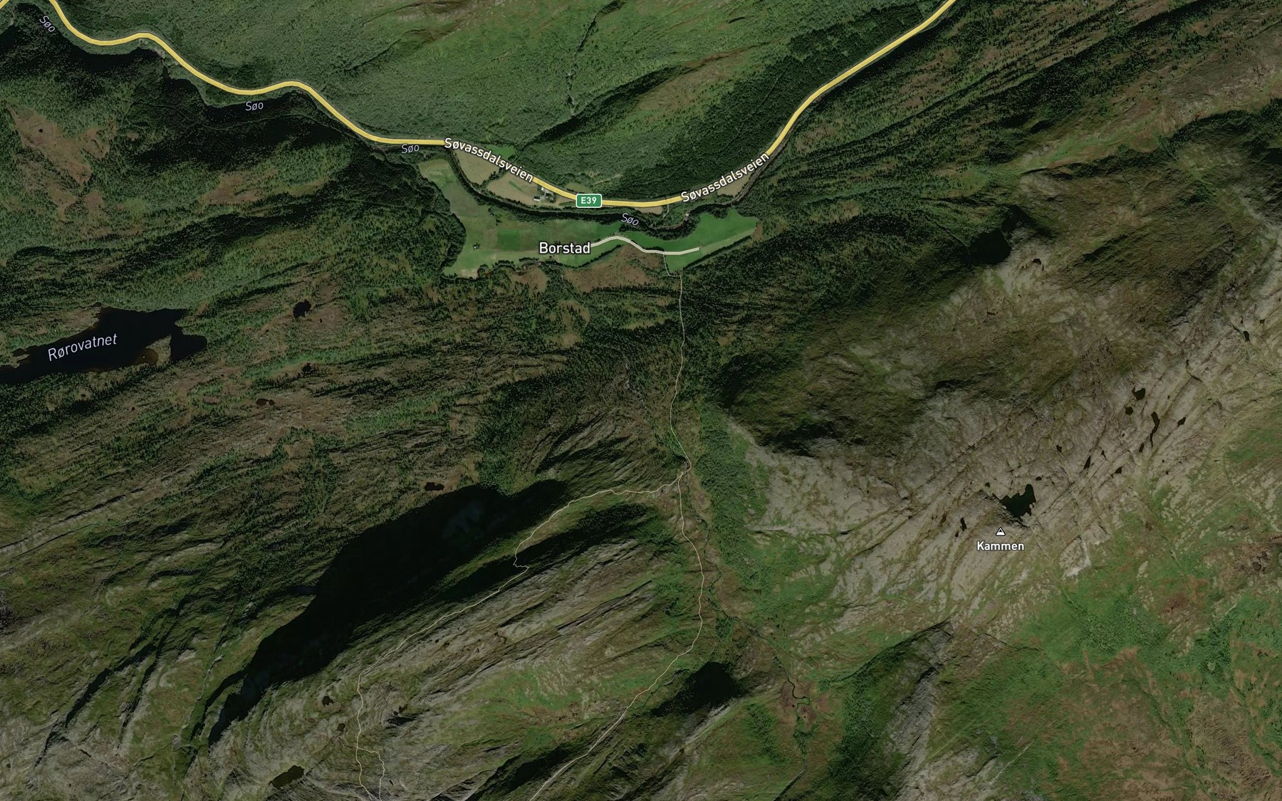 Satellite map of the Borstadbekken