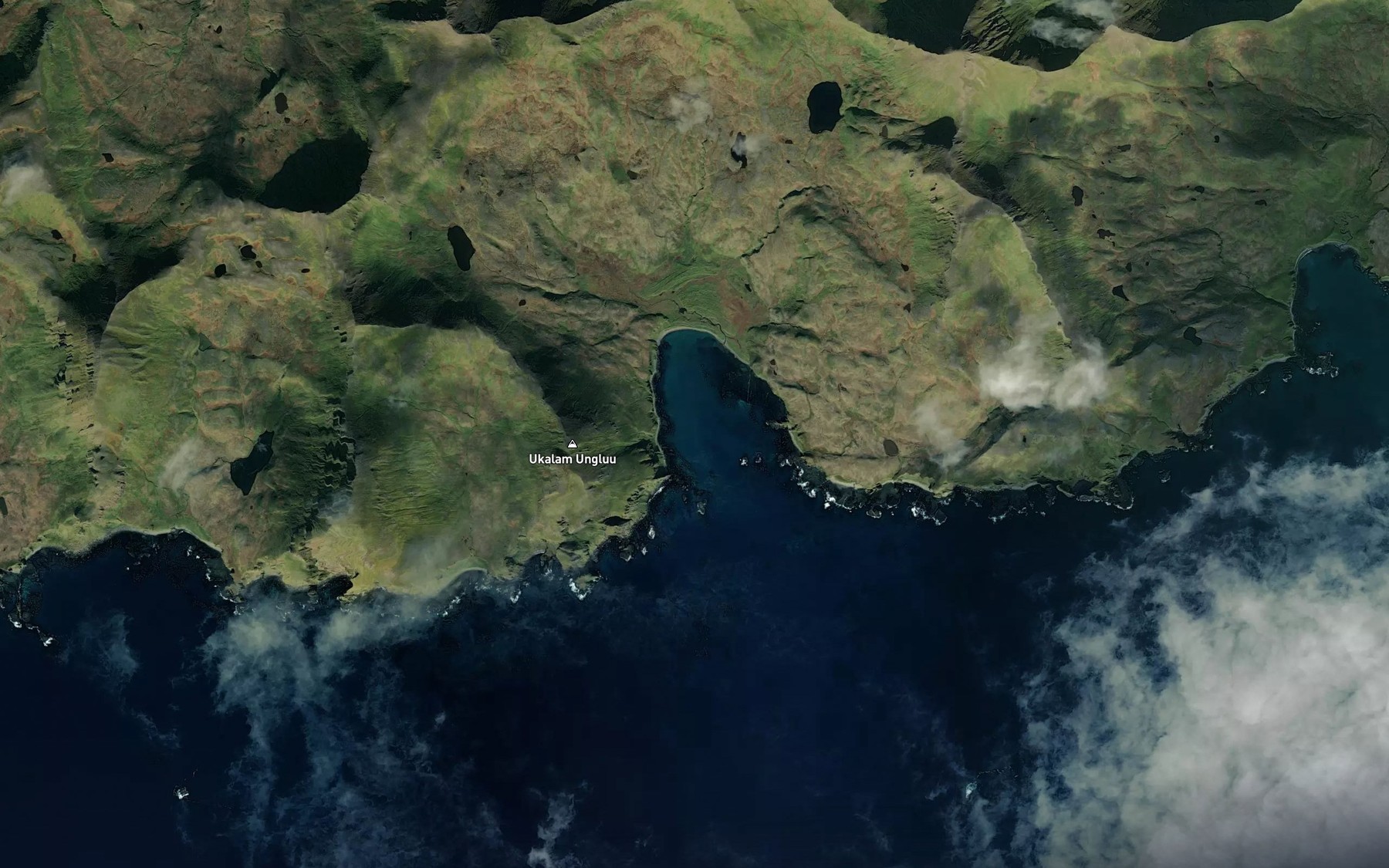 Satellite map of the Aguulux