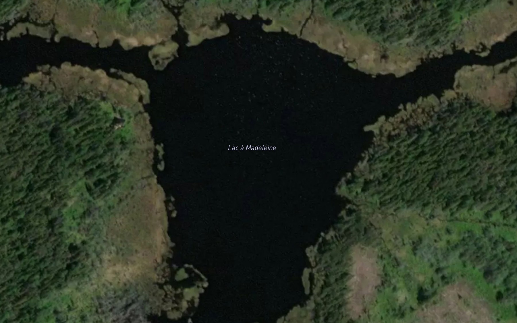 Satellite map of the Lac a Madeleine