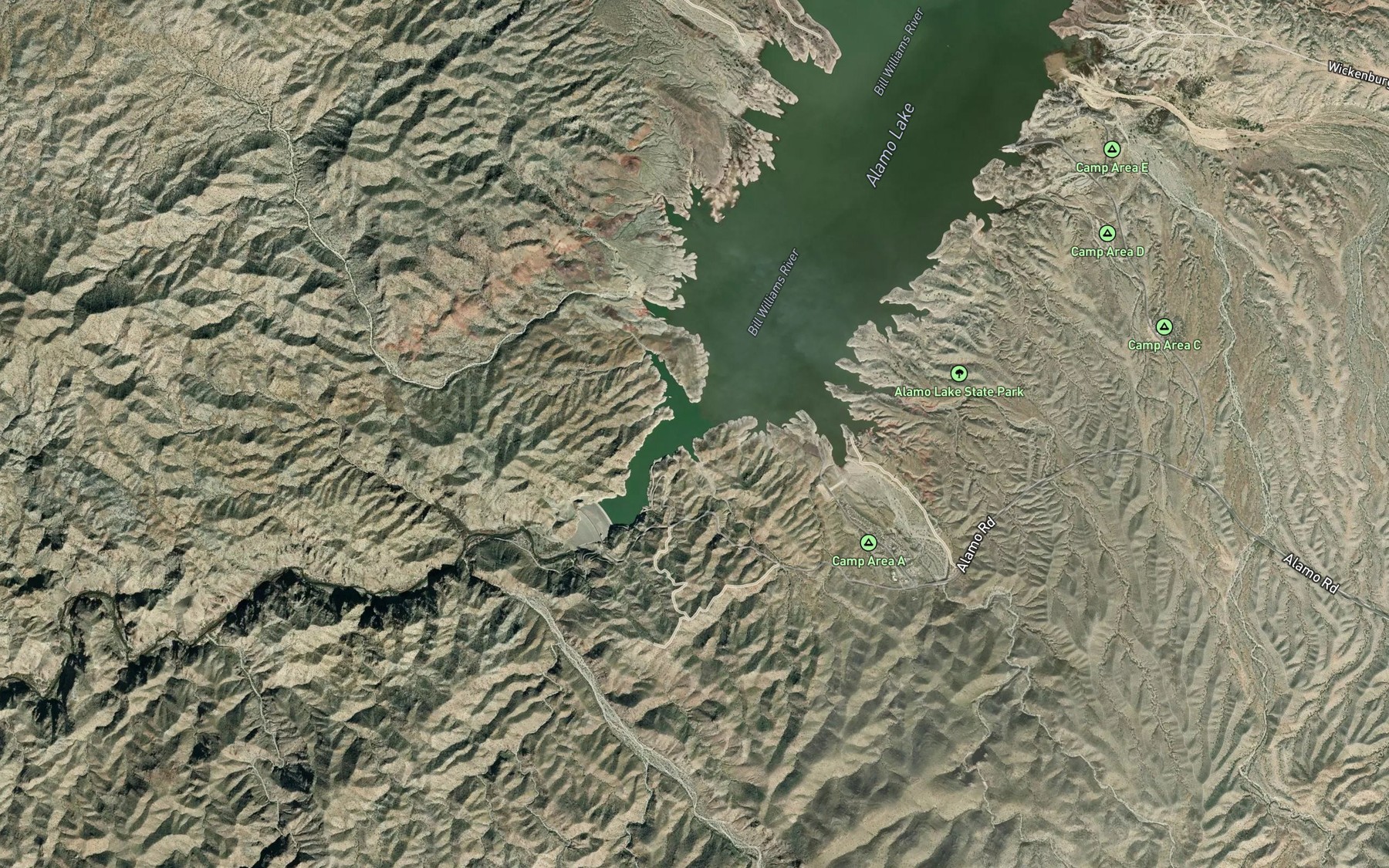 Satellite map of the Spot 5
