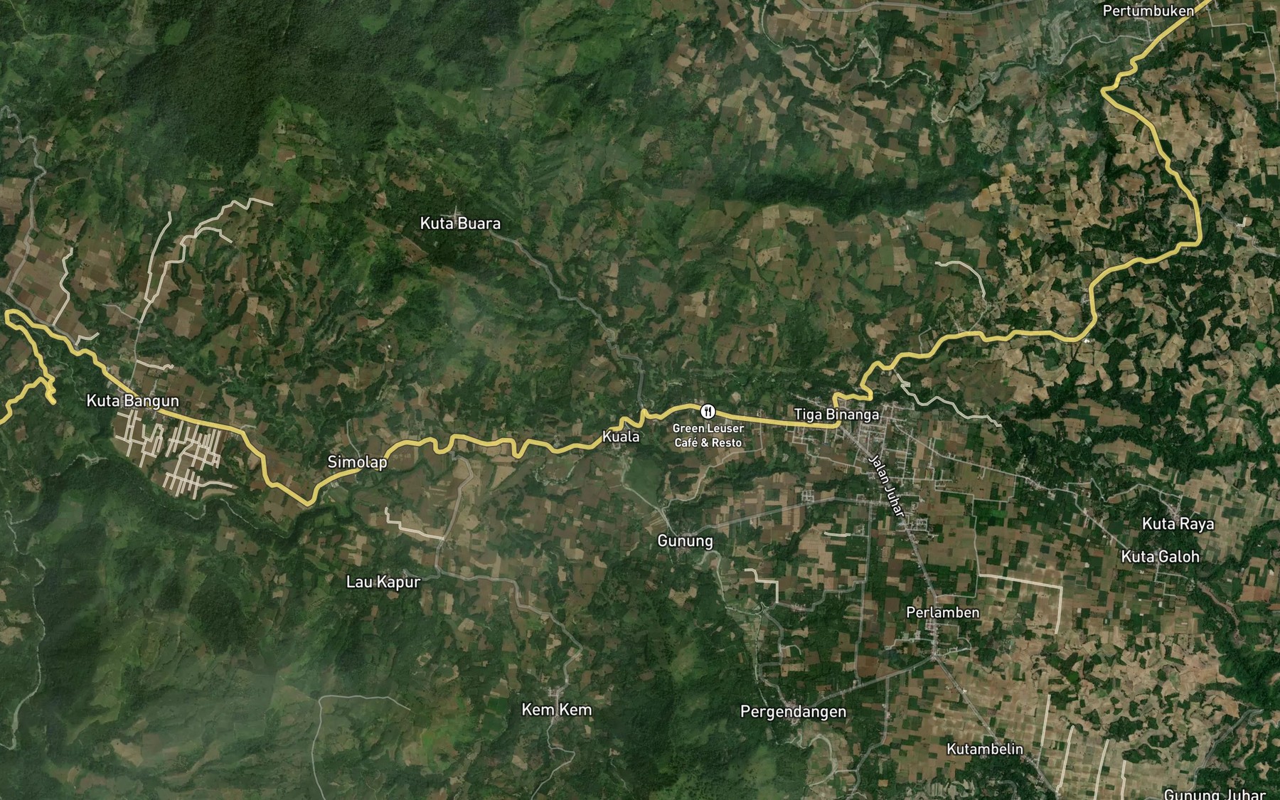 Satellite map of the Lao Bengap