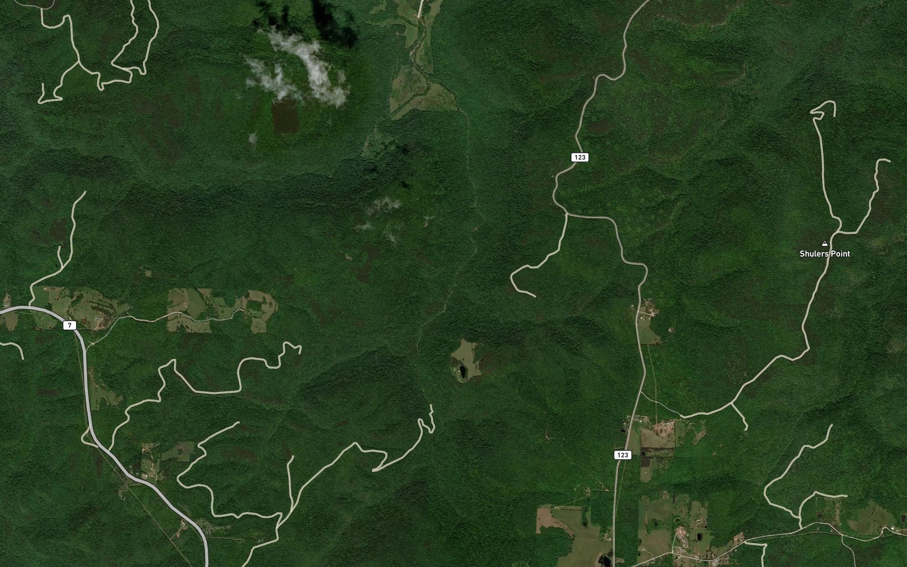Satellite map of the Battle Creek