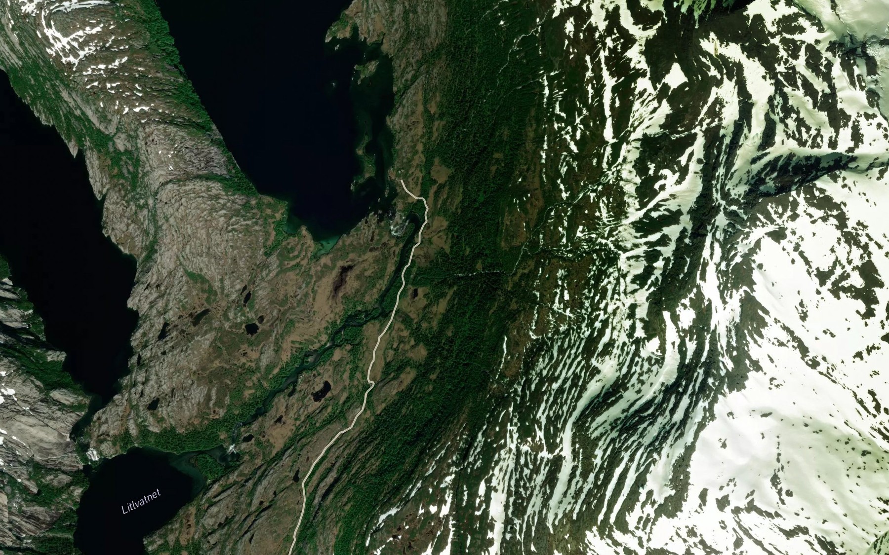 Satellite map of the Gardaga