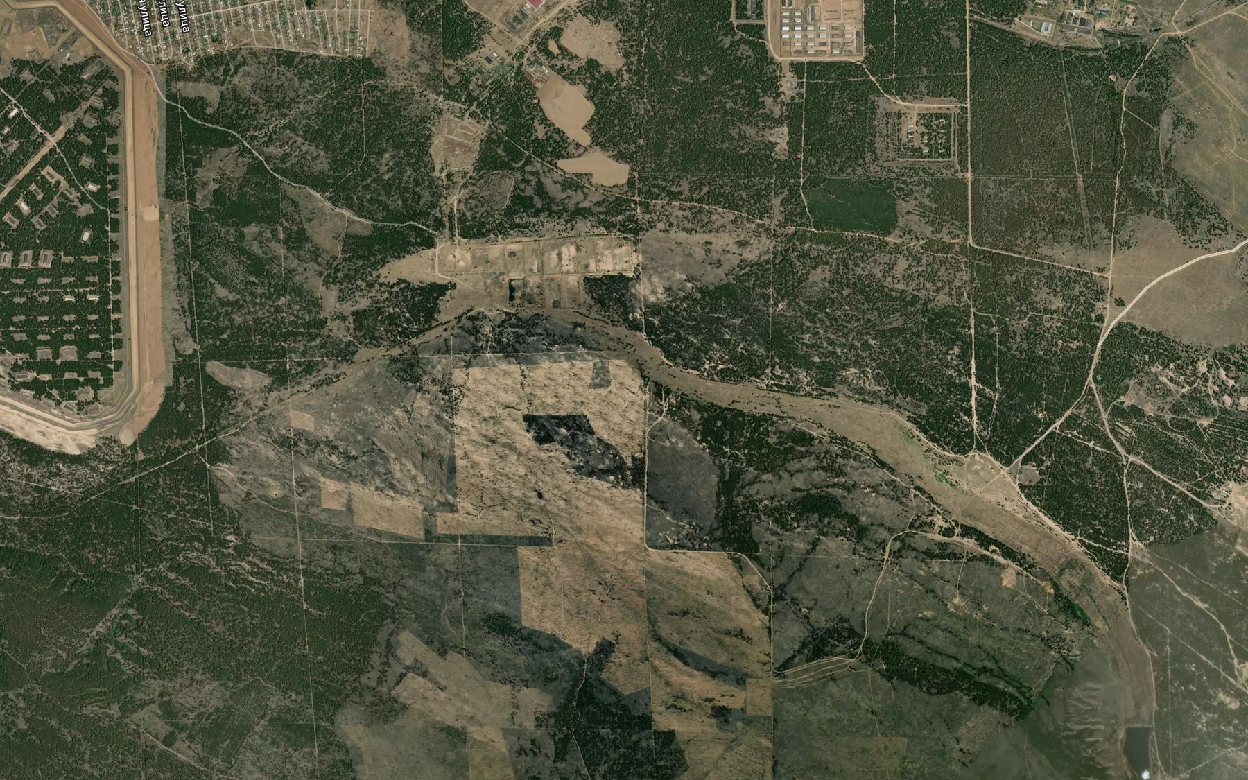 Satellite map of the Khara-Khusudya