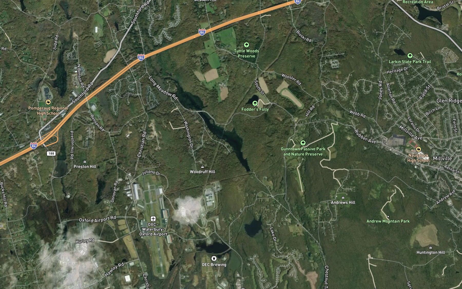 Satellite map of the Spot 4
