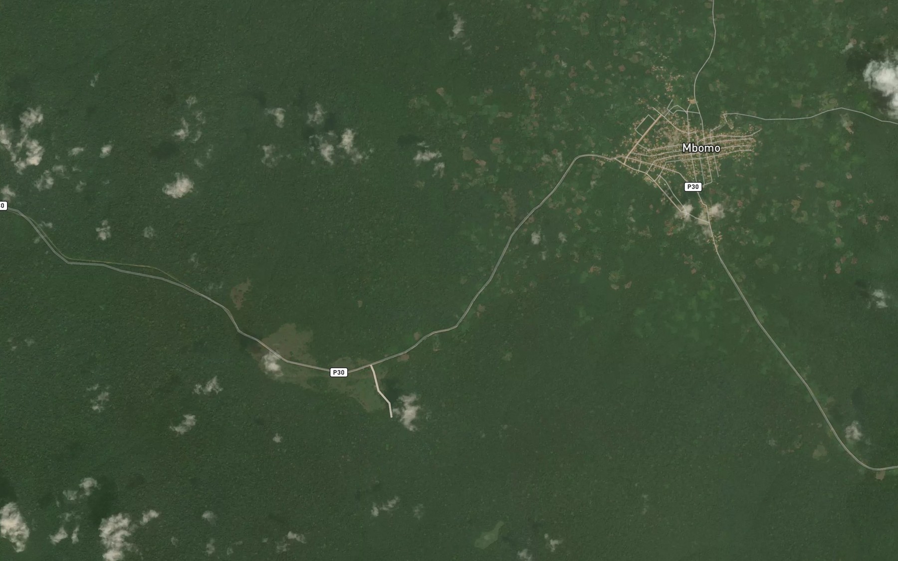 Satellite map of the Mberegue