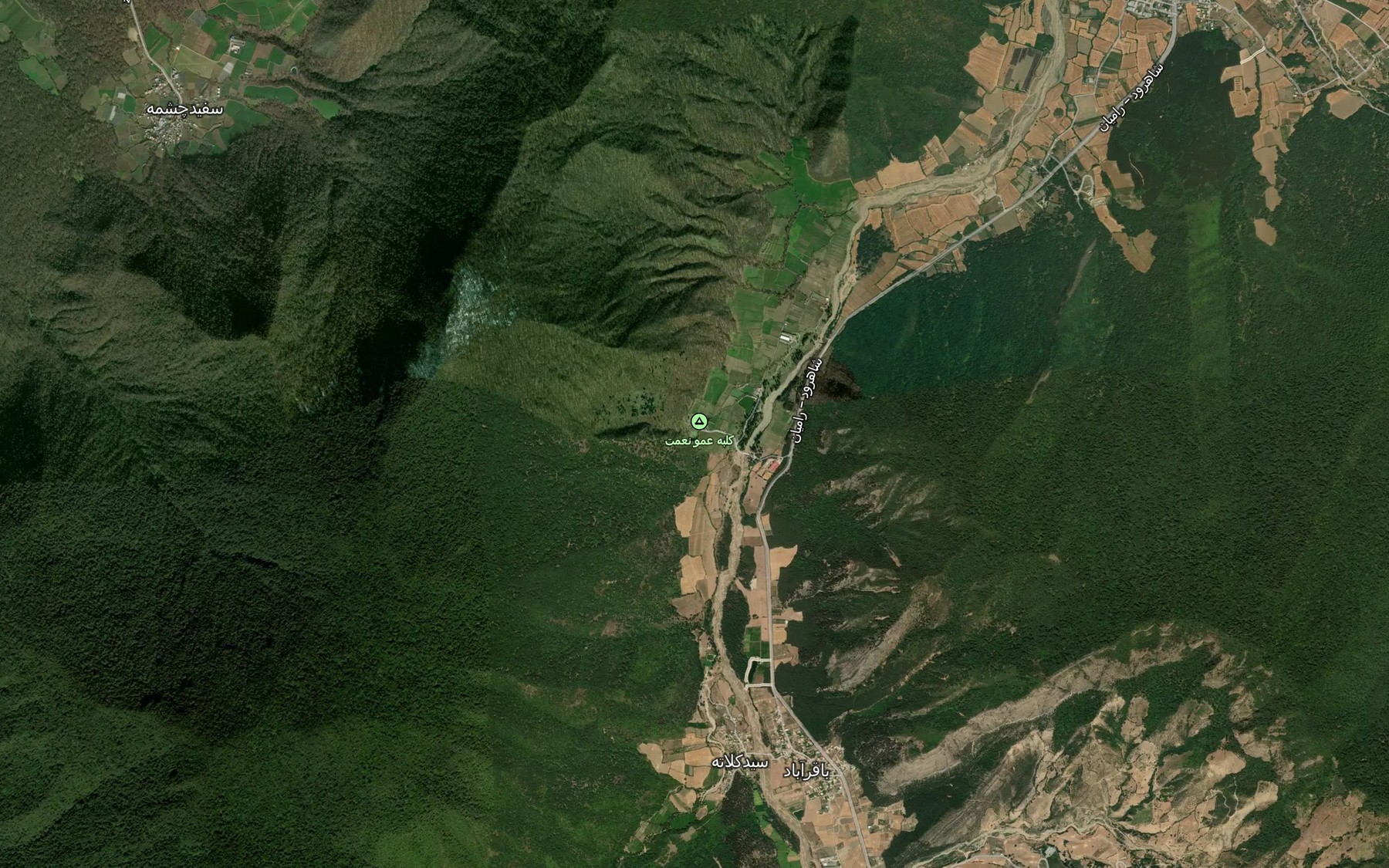 Satellite map of the Gol Ramian
