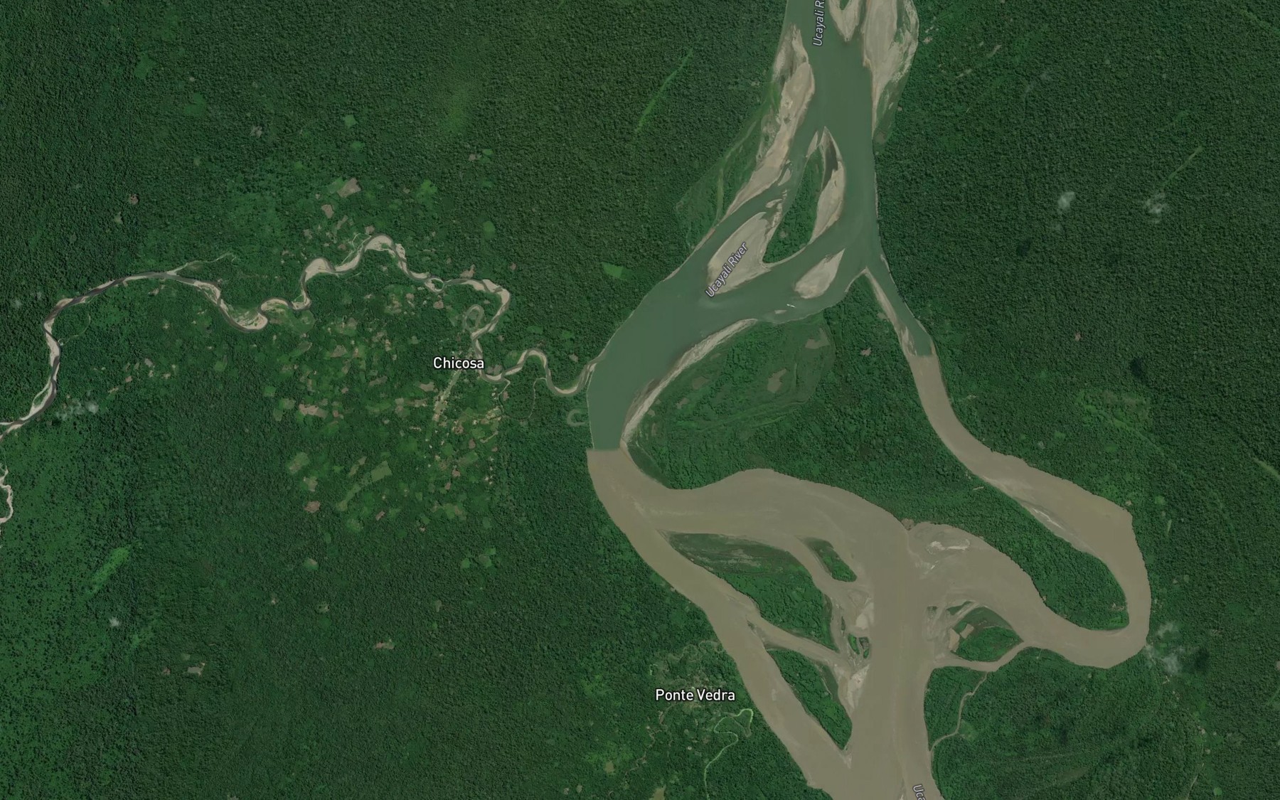 Satellite map of the Rio Catsingari