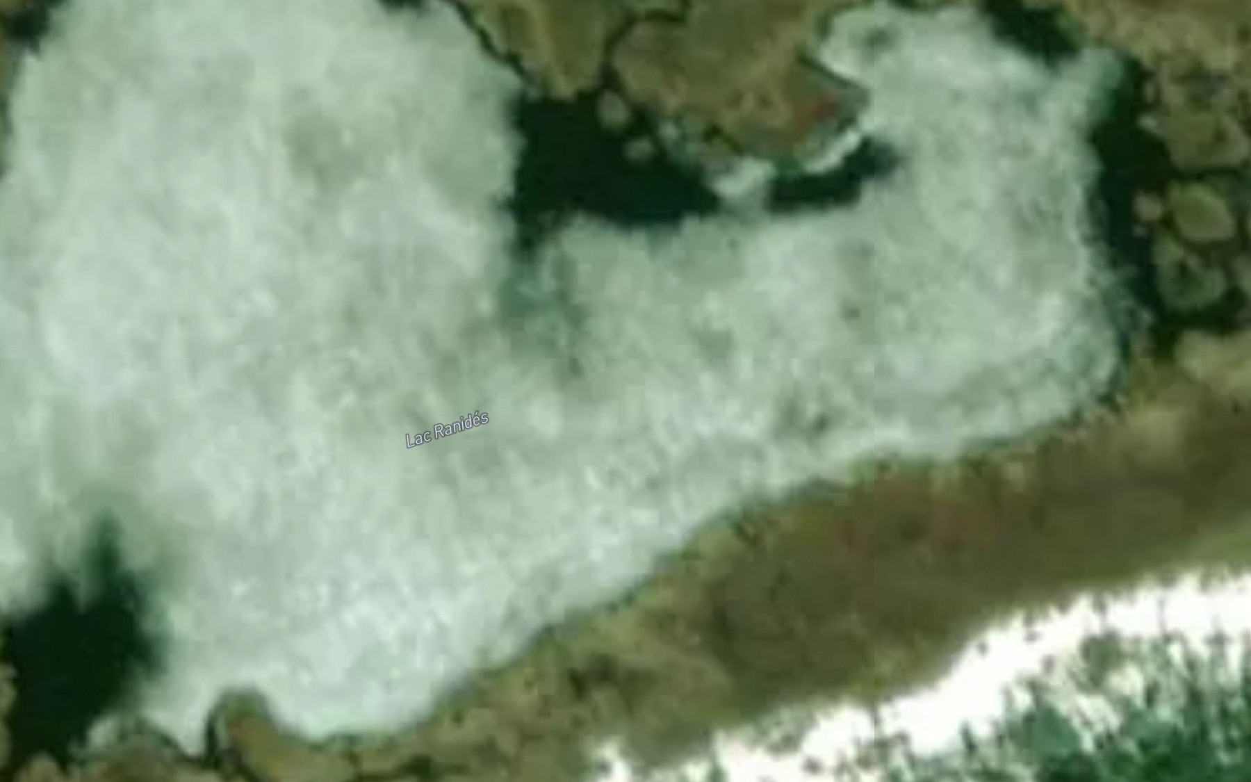 Satellite map of the Lac Ranides