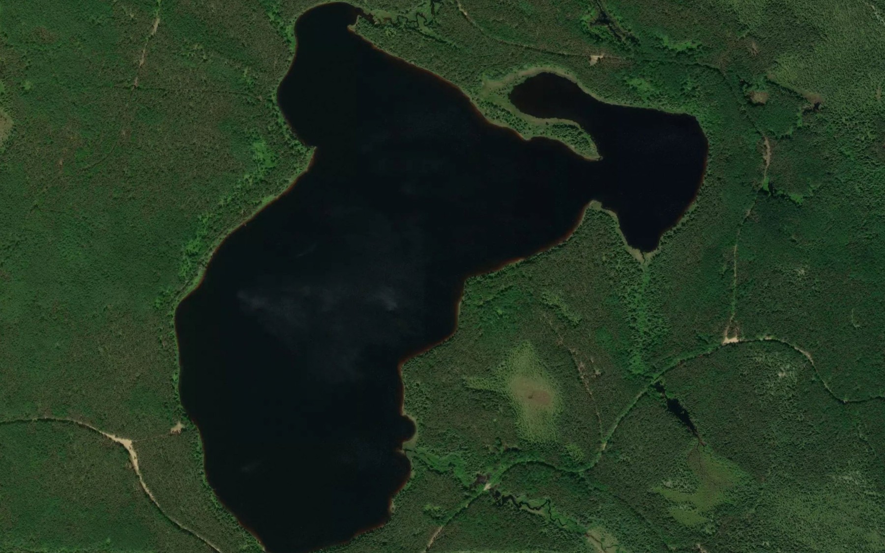 Satellite map of the Marmil Lake