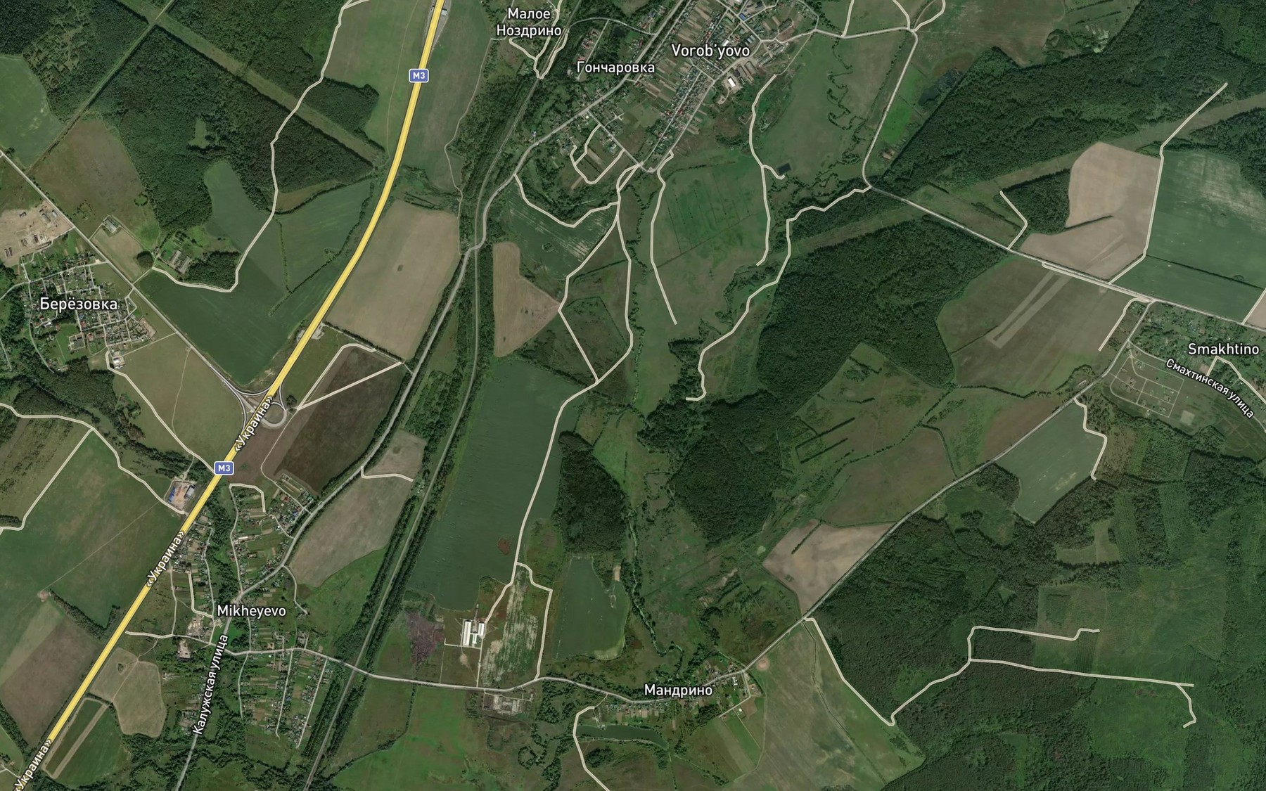Satellite map of the Loknya