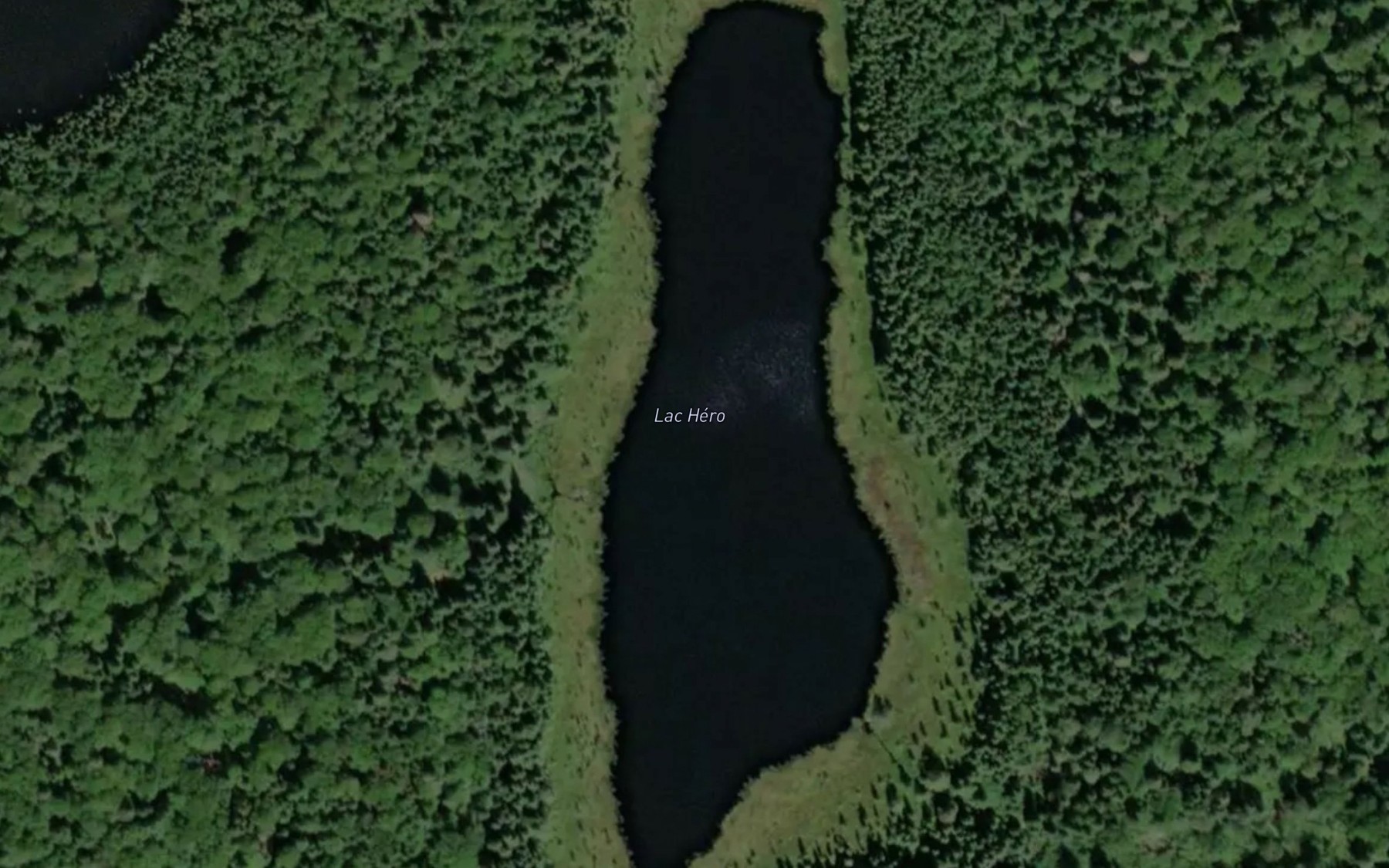 Satellite map of the Lac Hero