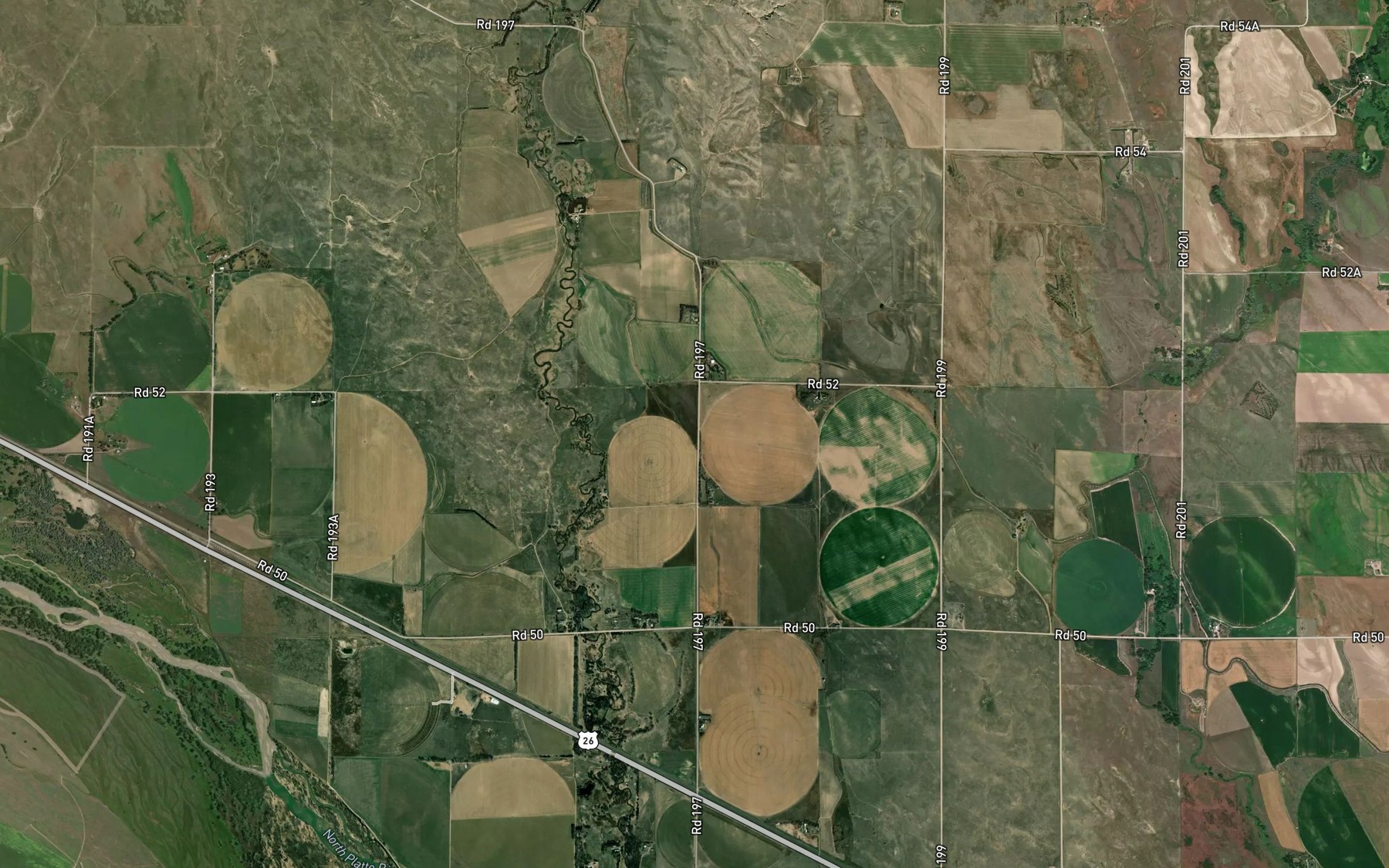 Satellite map of the Hooper Canal