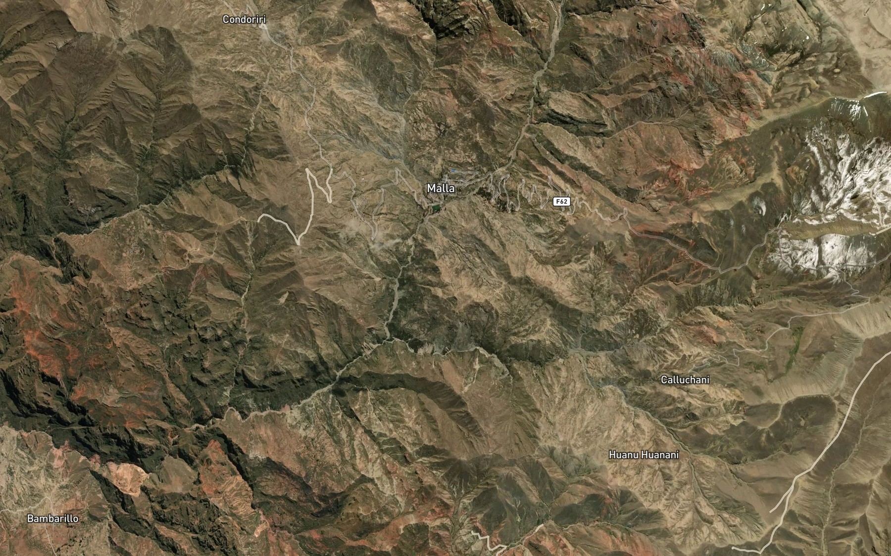 Satellite map of the Rio Huila Jakke