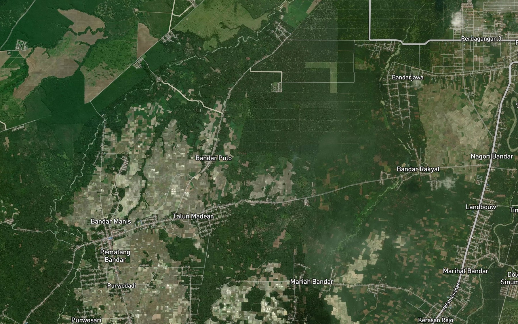 Satellite map of the Bah Mangguling