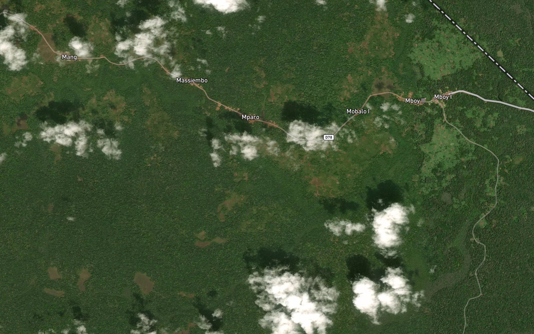 Satellite map of the Moamedjemo