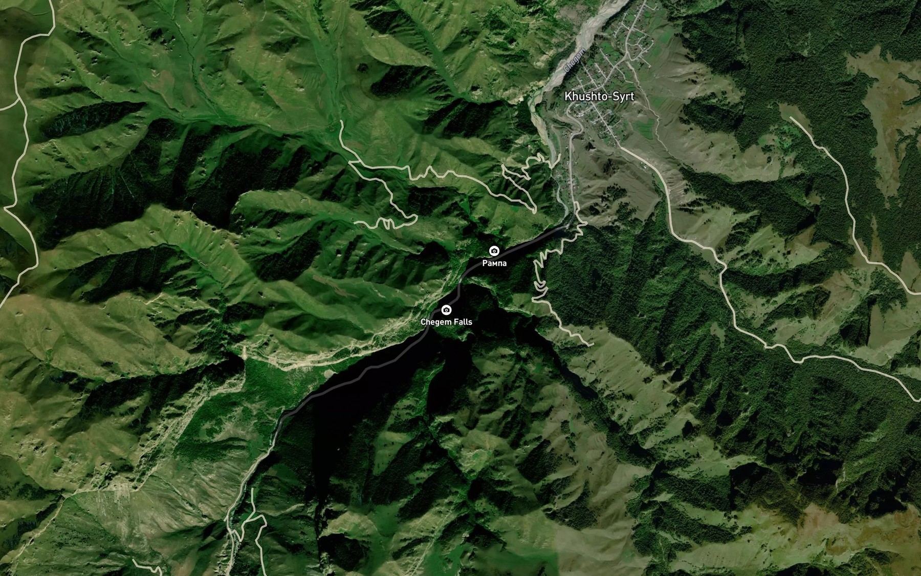 Satellite map of the Sakal-Tup