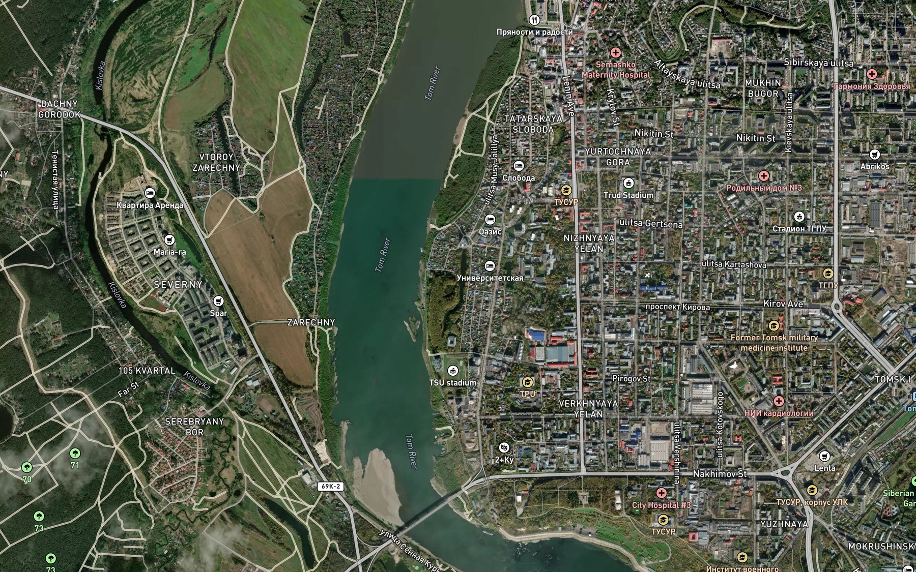 Satellite map of the Ozero Mavlyukeyevskoye