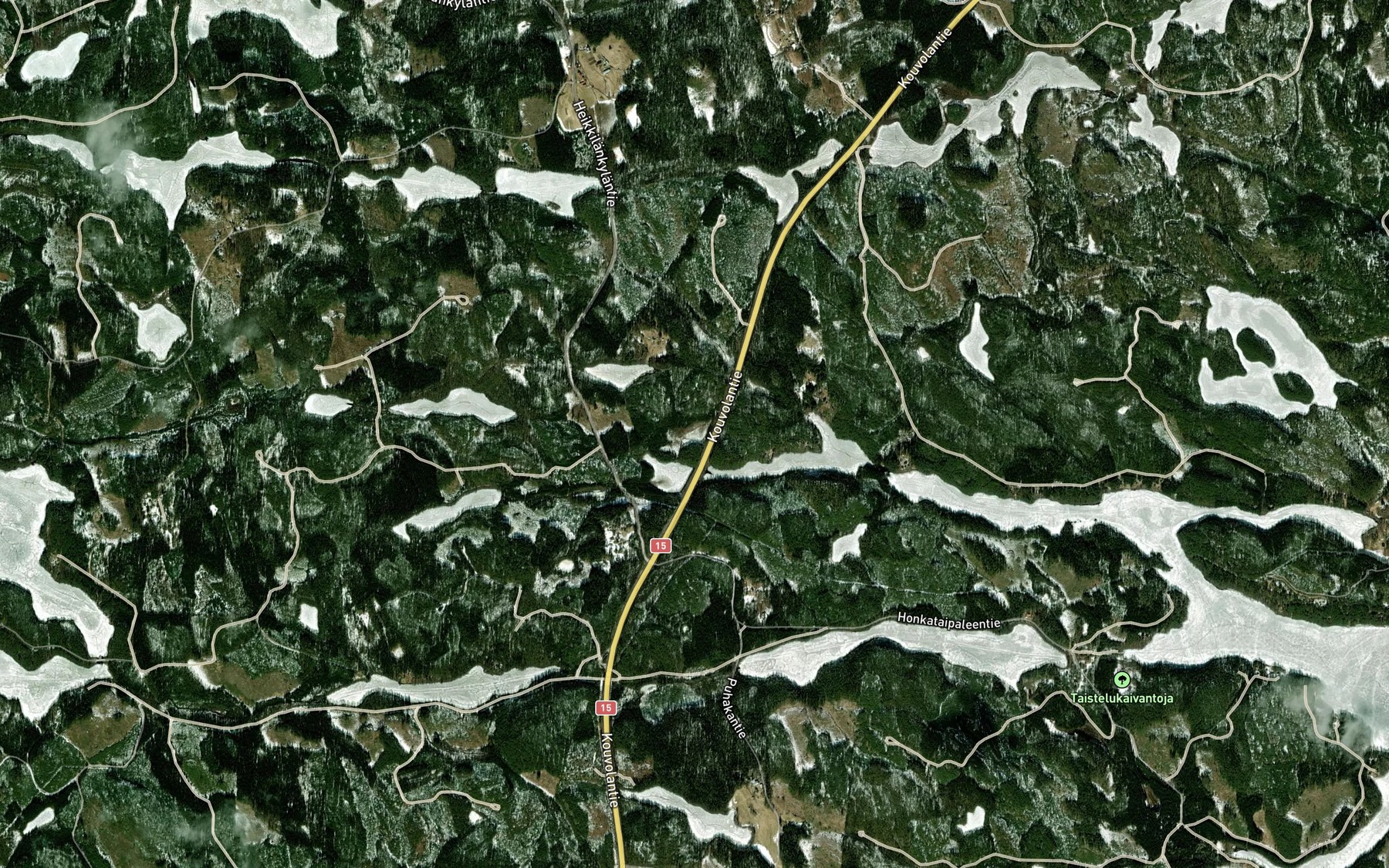 Satellite map of the Akkalampi