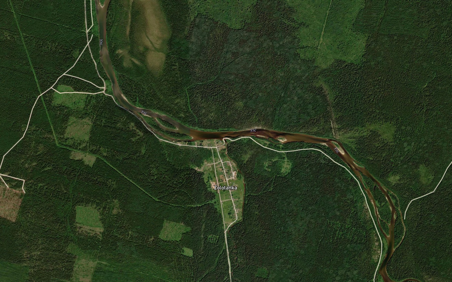 Satellite map of the Bol'shaya Zolotanka