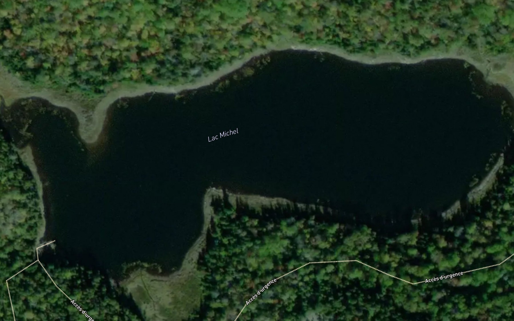 Satellite map of the Lac Michel