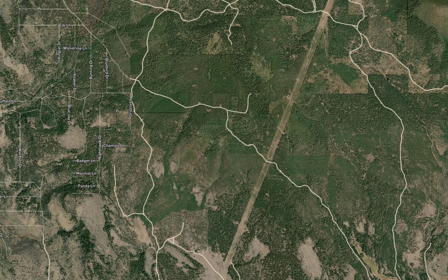 Satellite map of the Bull Spring