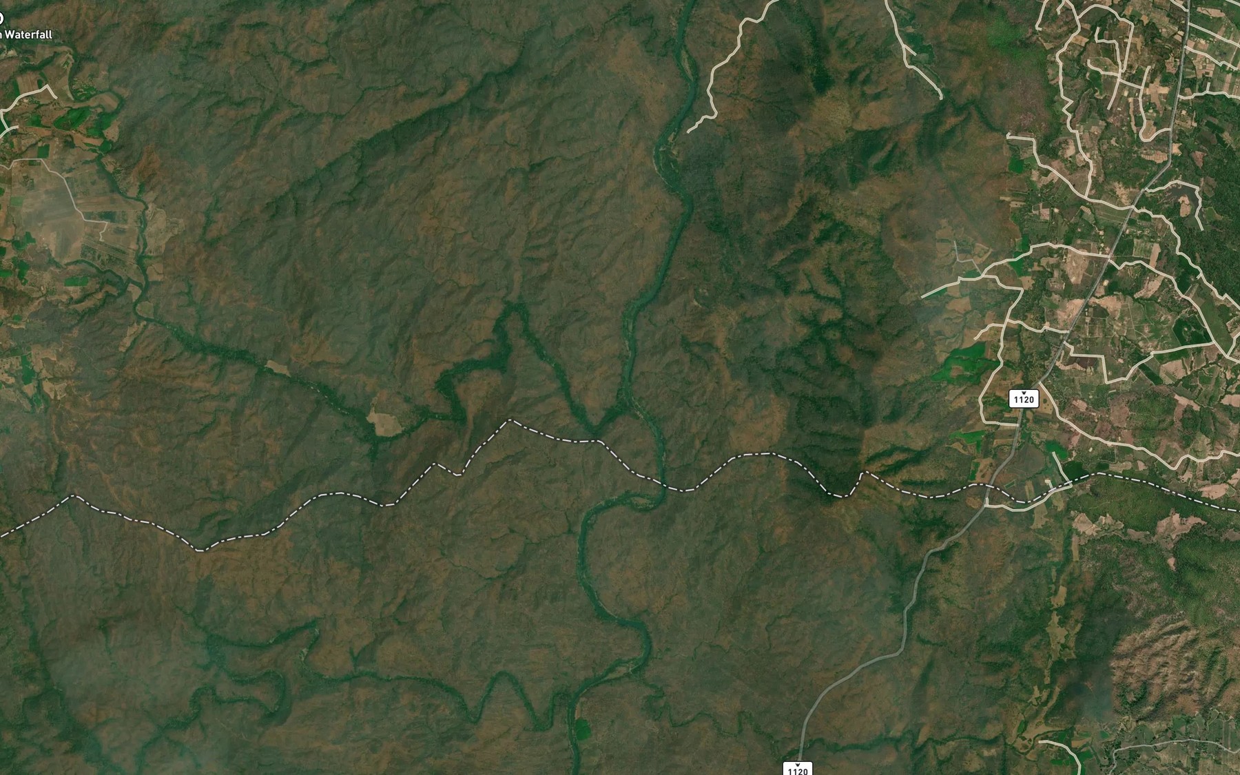 Satellite map of the Nam Mae Pang