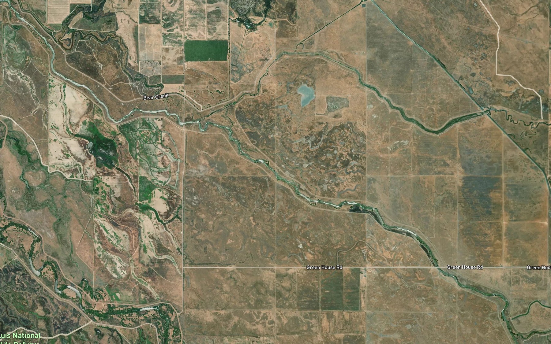 Satellite map of the Deep Slough