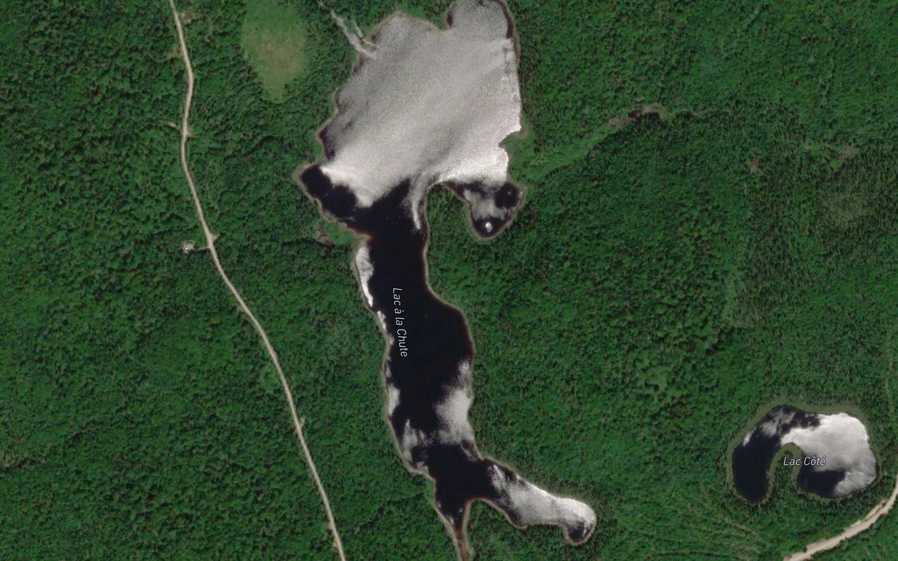 Satellite map of the Lac a la Chute