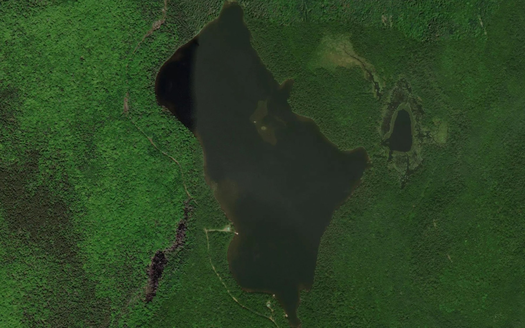 Satellite map of the Lac Fontaine