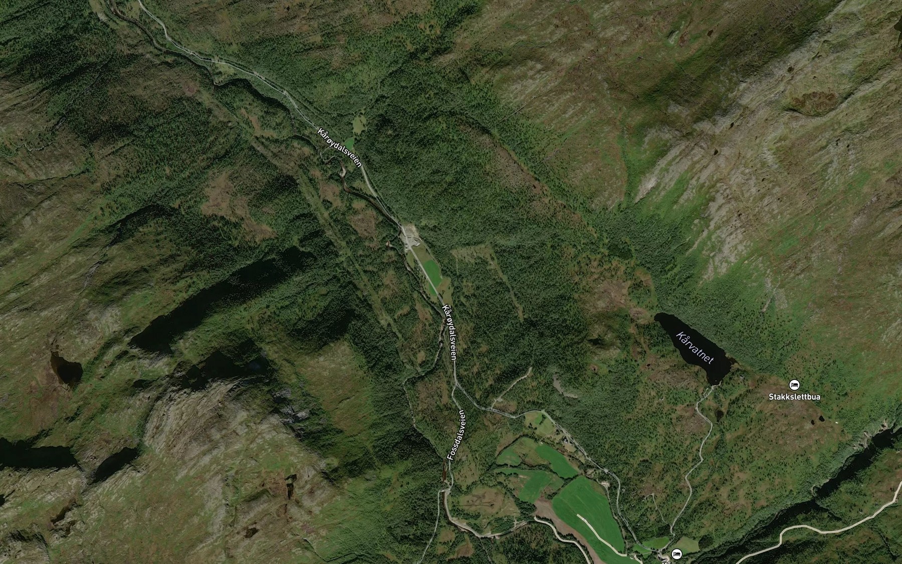 Satellite map of the Husbekken